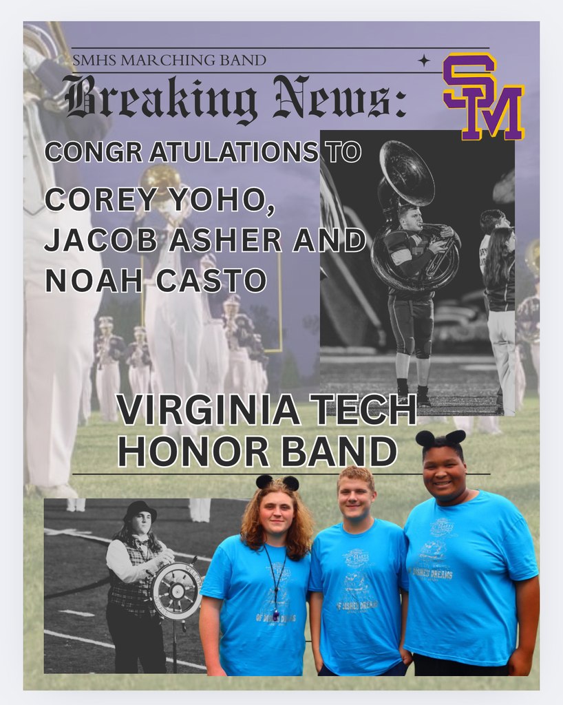 St. - 🎺 BREAKING NEWS FROM SMHS MARCHING BAND! 🥁 We are thrilled to ...