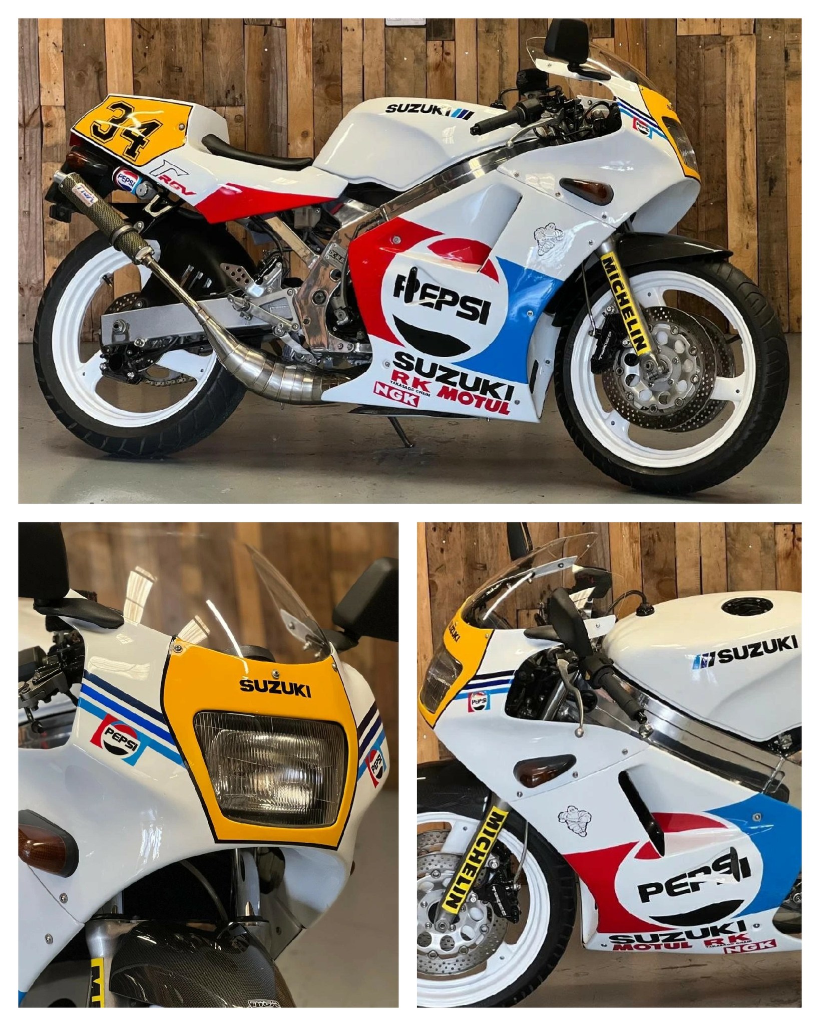 Ad: 1991 Suzuki RGV 250 VJ21 - Pick up a Pepsi! On eBay here
