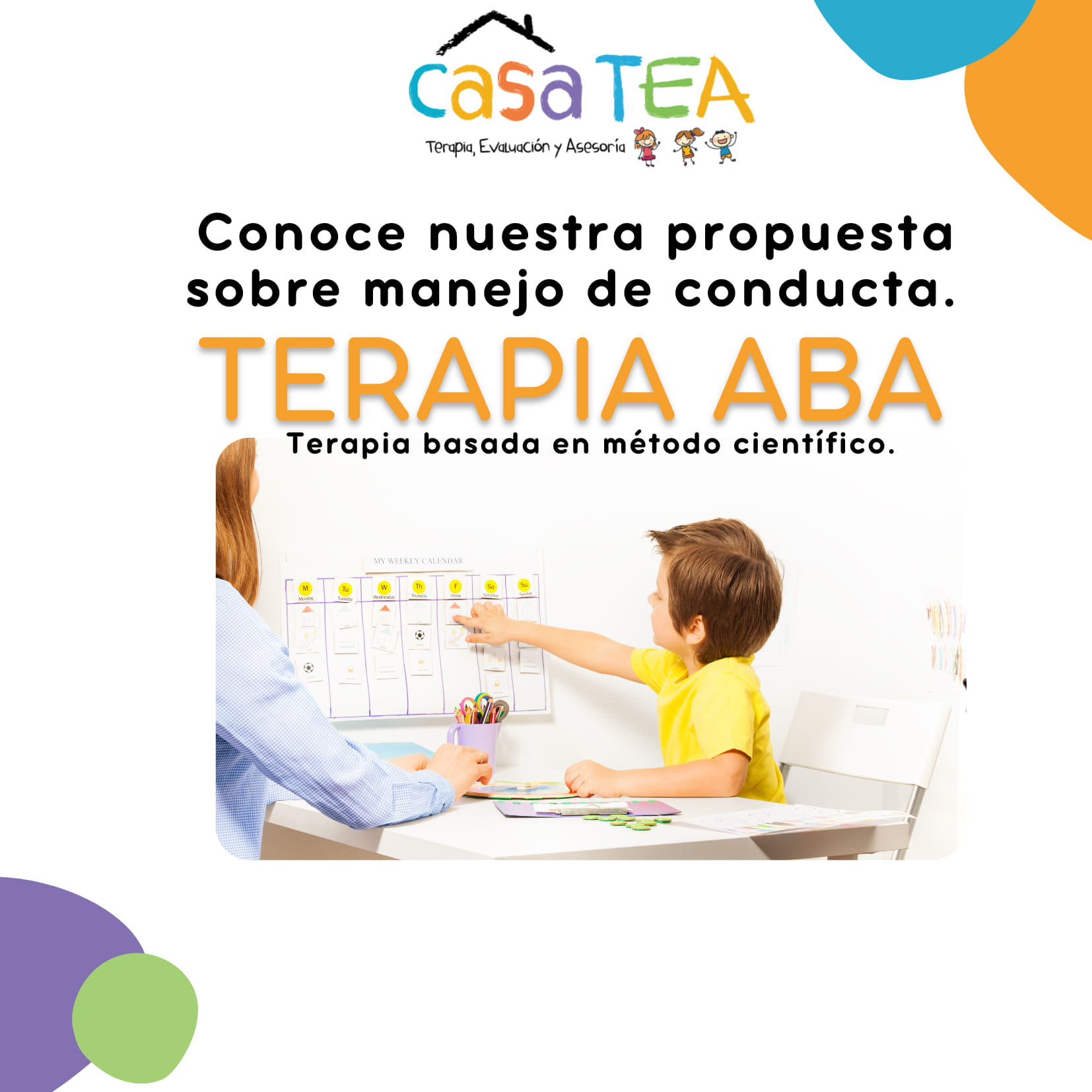 Casa TEA - Contamos con terapia ABA. Se basa en un método...