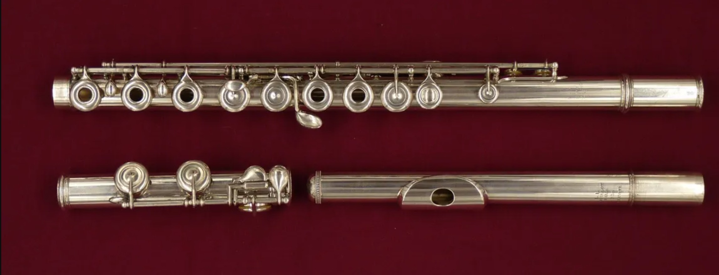 LL LOUIS LOT PARIS BREVET フルート ビンテージ 921 | Antique Flutes