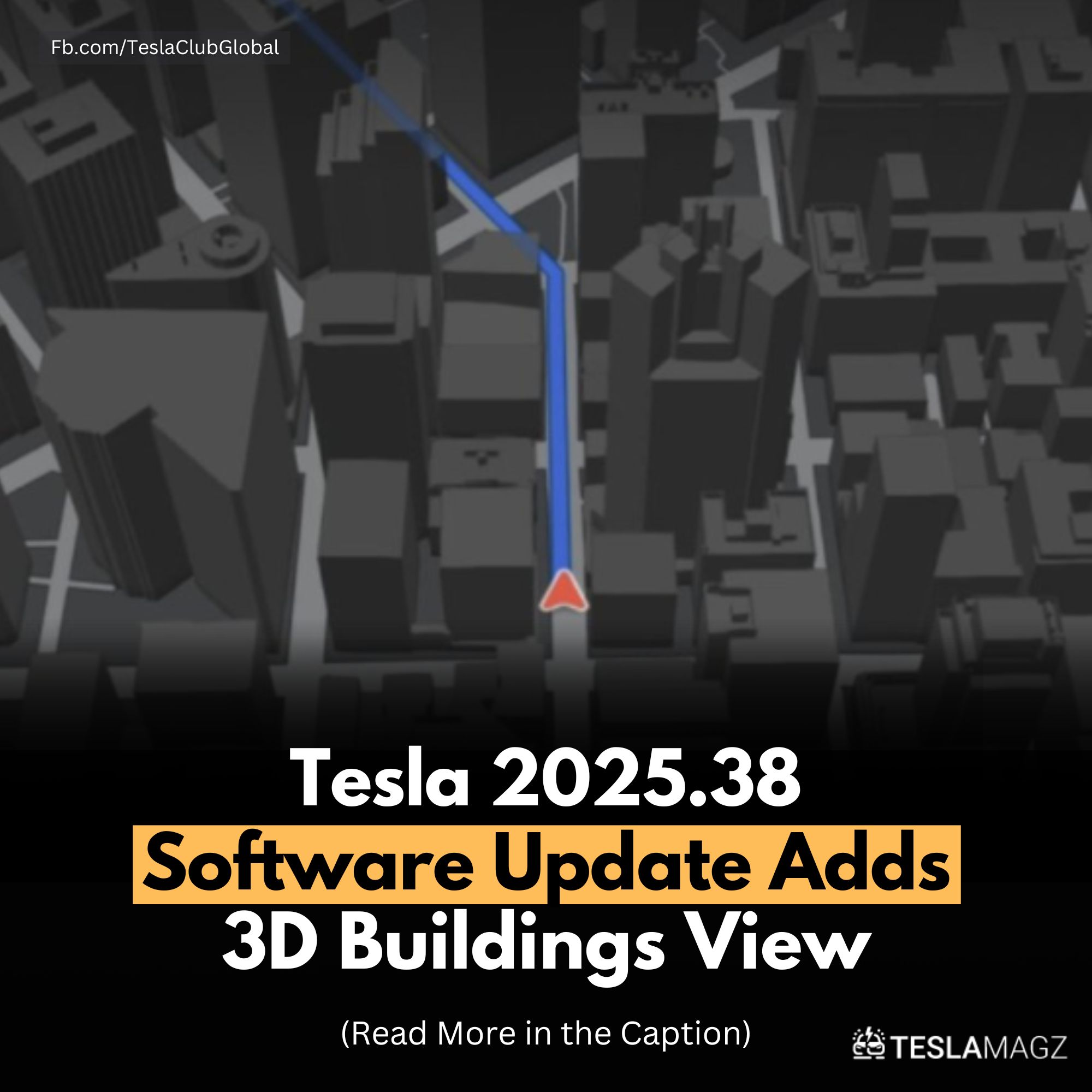 TESLA - You can now see buildings and city details in the map. Full ...