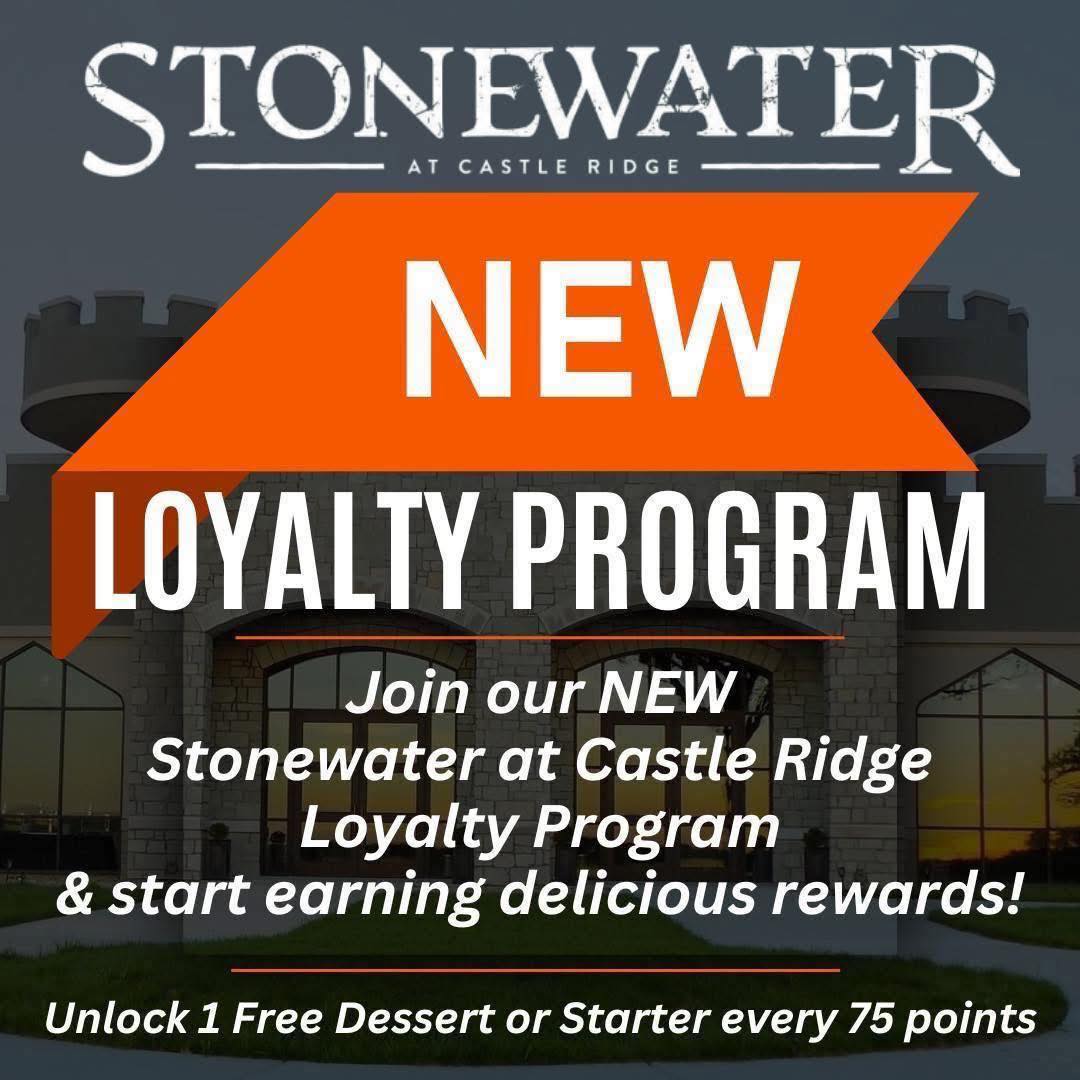Castle - 🏰Stonewater at Castle Ridge Loyalty Program is available NOW‼️ ...