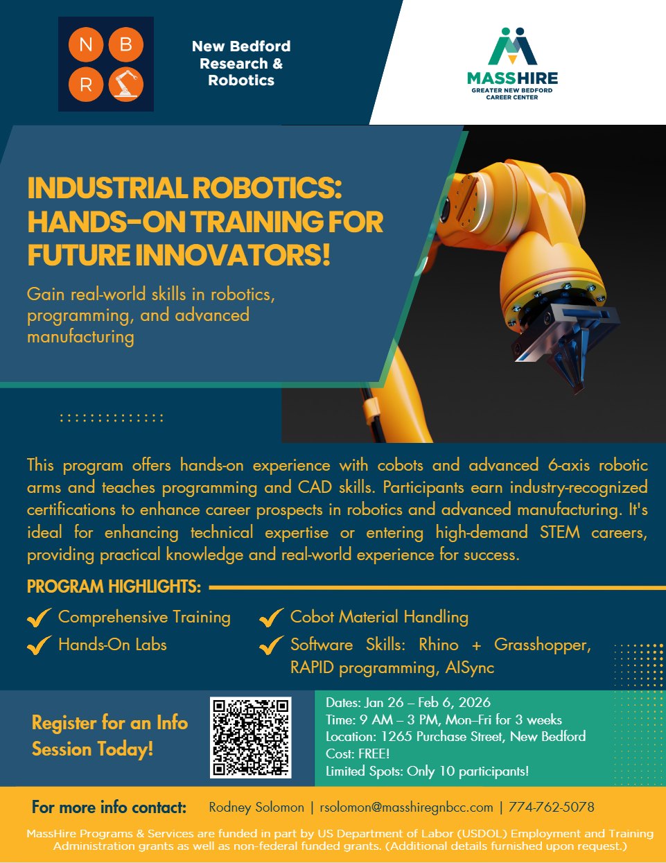 MassHire - Build the future with industrial robotics 🤖 Get hands-on ...