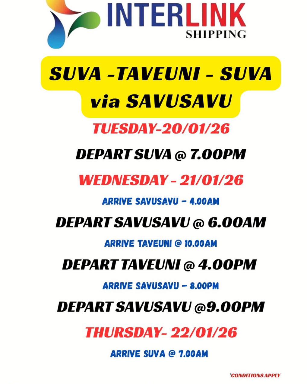 Interlink Shipping Line Ltd | Suva