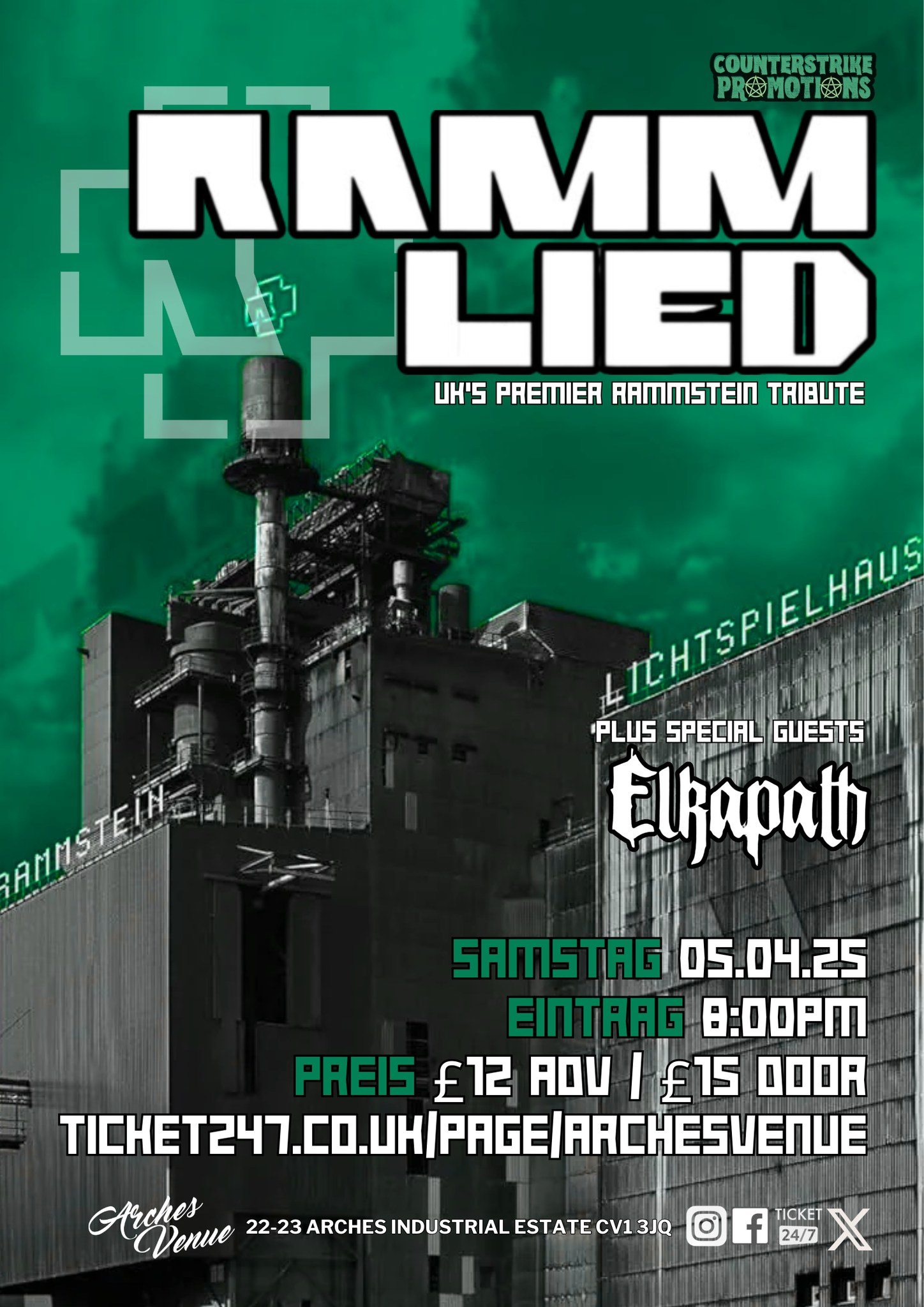 Arches Venue - 🐏 RAMMLIED THIS SATURDAY! 🐏 After back to back sold out ...