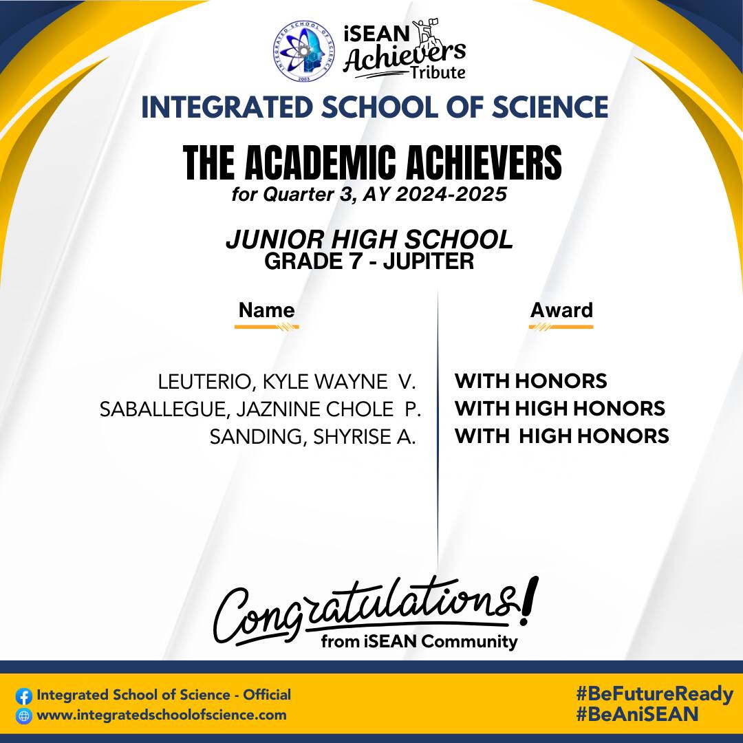 Integrated School of Science - Official