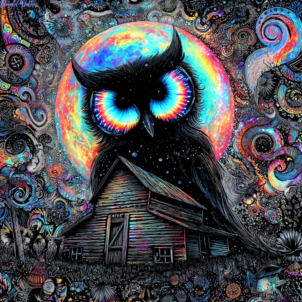 Donald Walters - The cabin’s secret keeper @followers #owl | Facebook