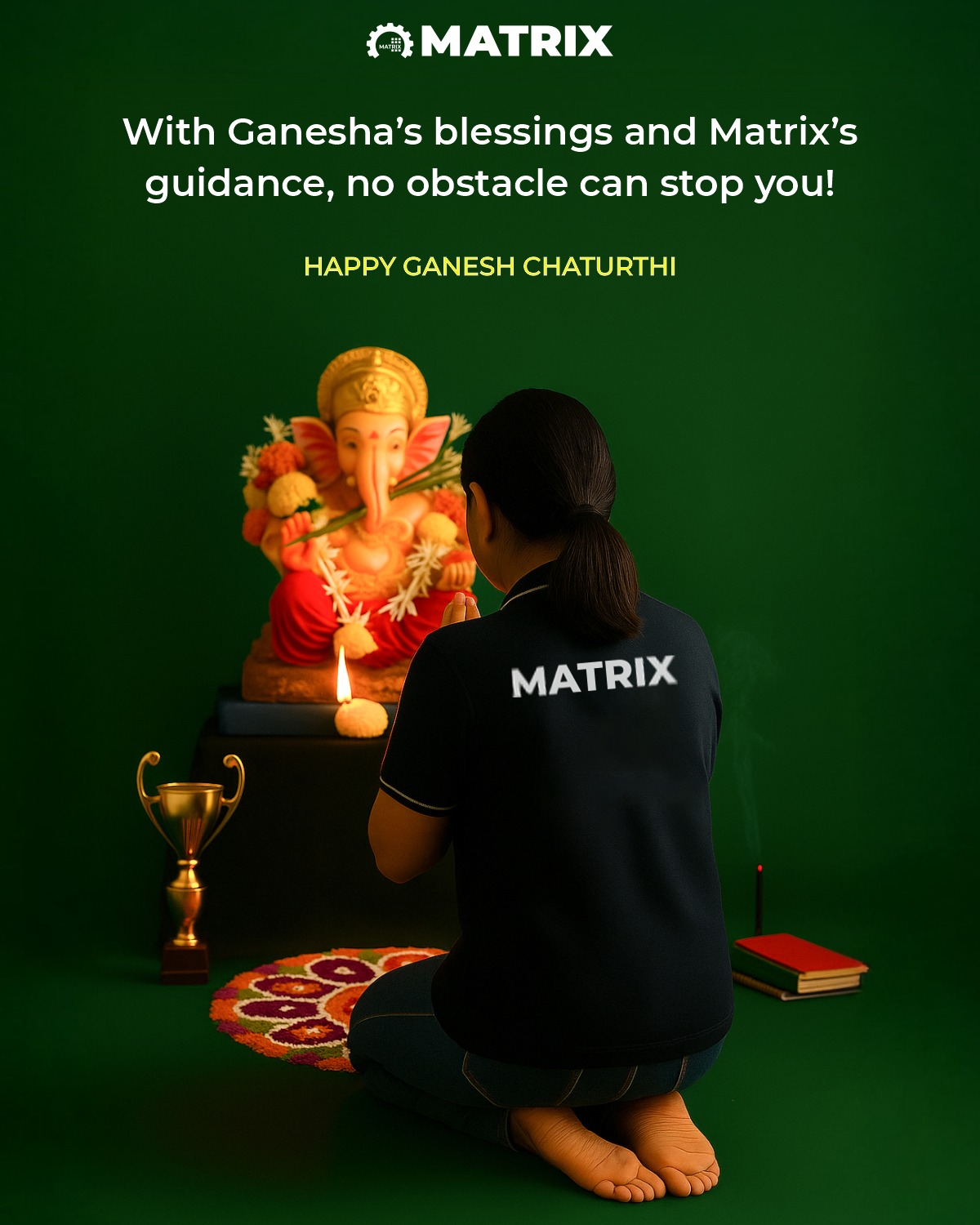 Matrix - 🐘 May Lord Ganesha bless you with wisdom, and the... | Facebook