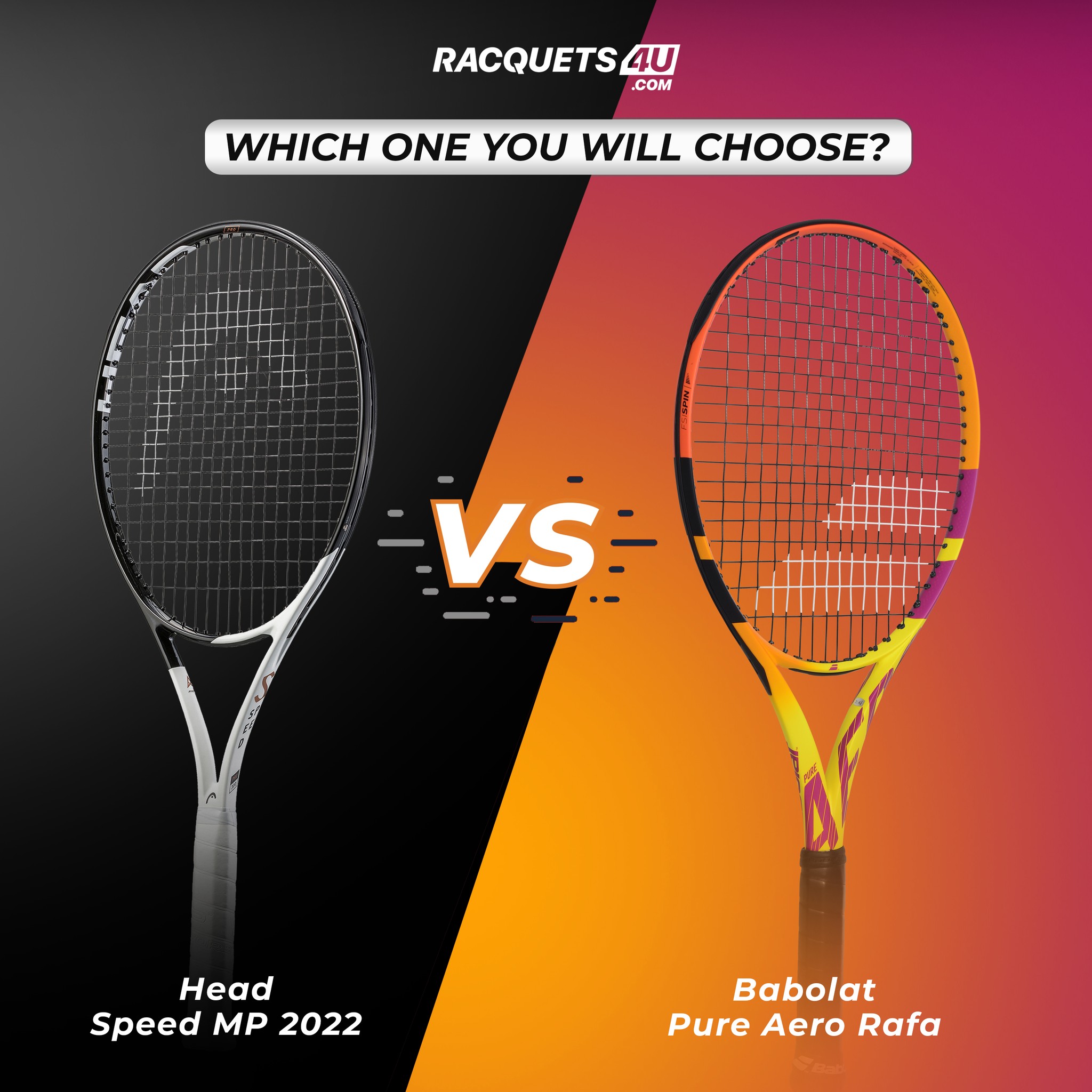 Racquets 4 U - The HEAD Speed MP vs the Babolat Pure Aero... | Facebook