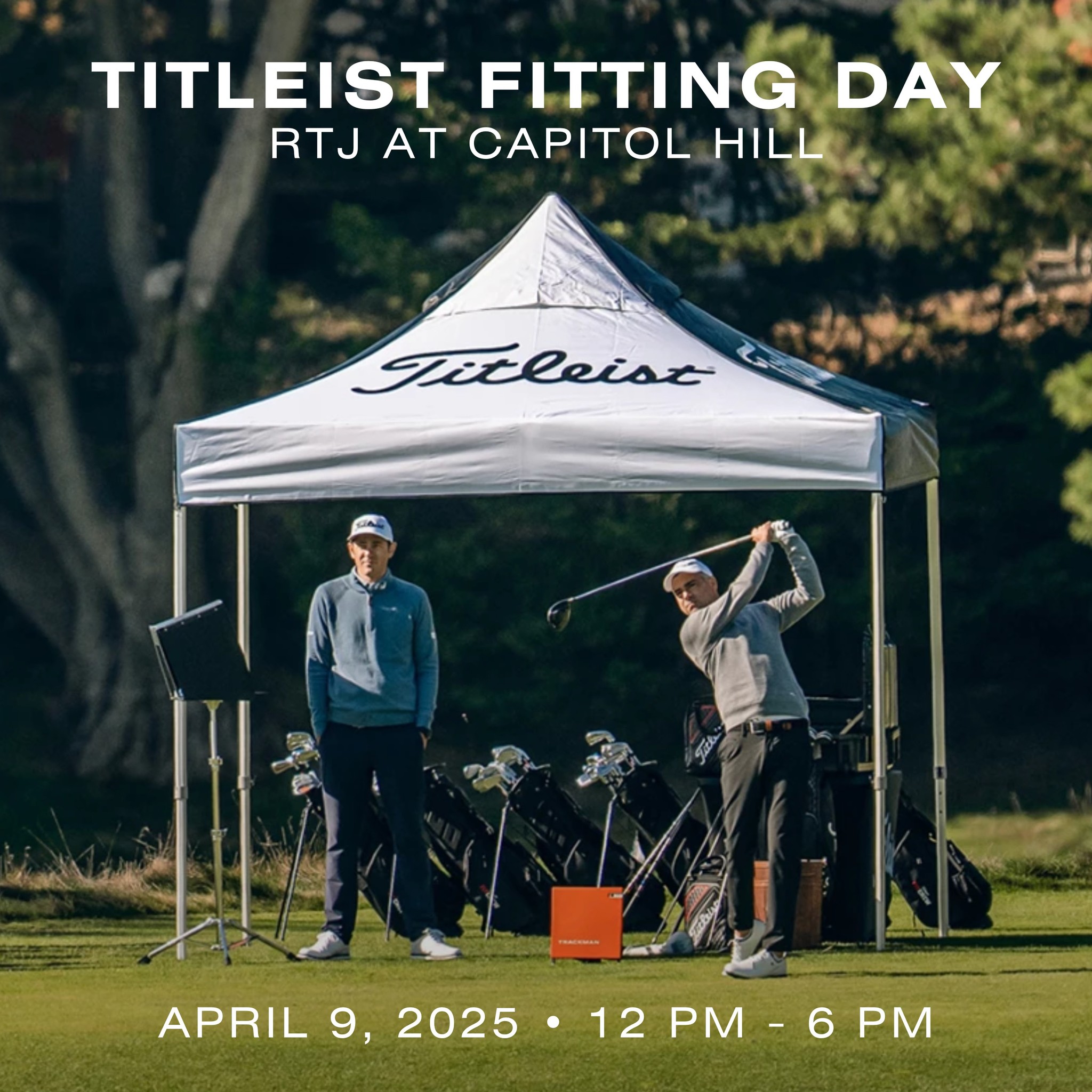 RTJ - Capitol Hill's next demo day is with Titleist on April 9th, from ...