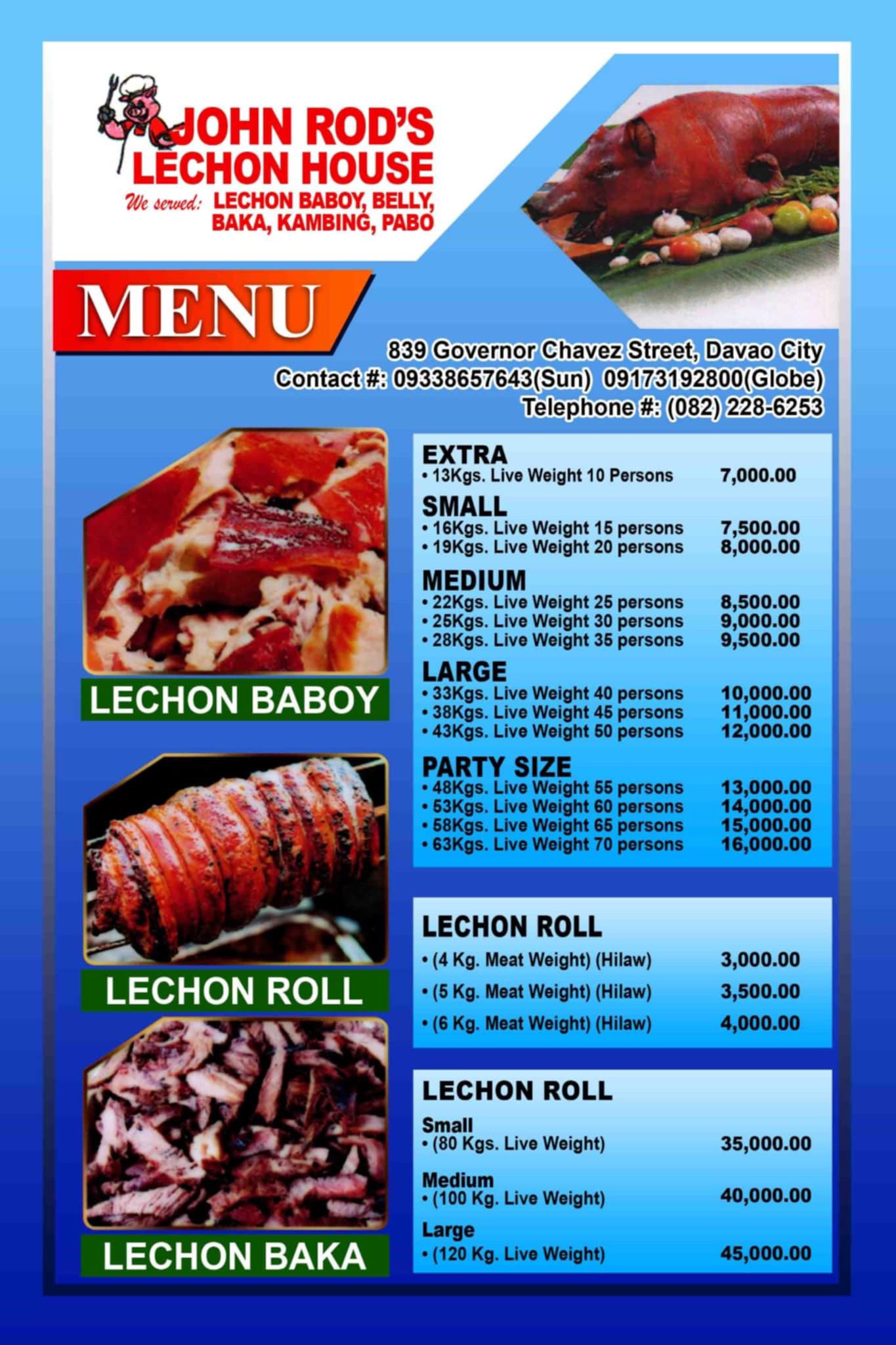 UPDATED PRICELIST 2025 📌John Rods... - John Rod Lechon House | Facebook