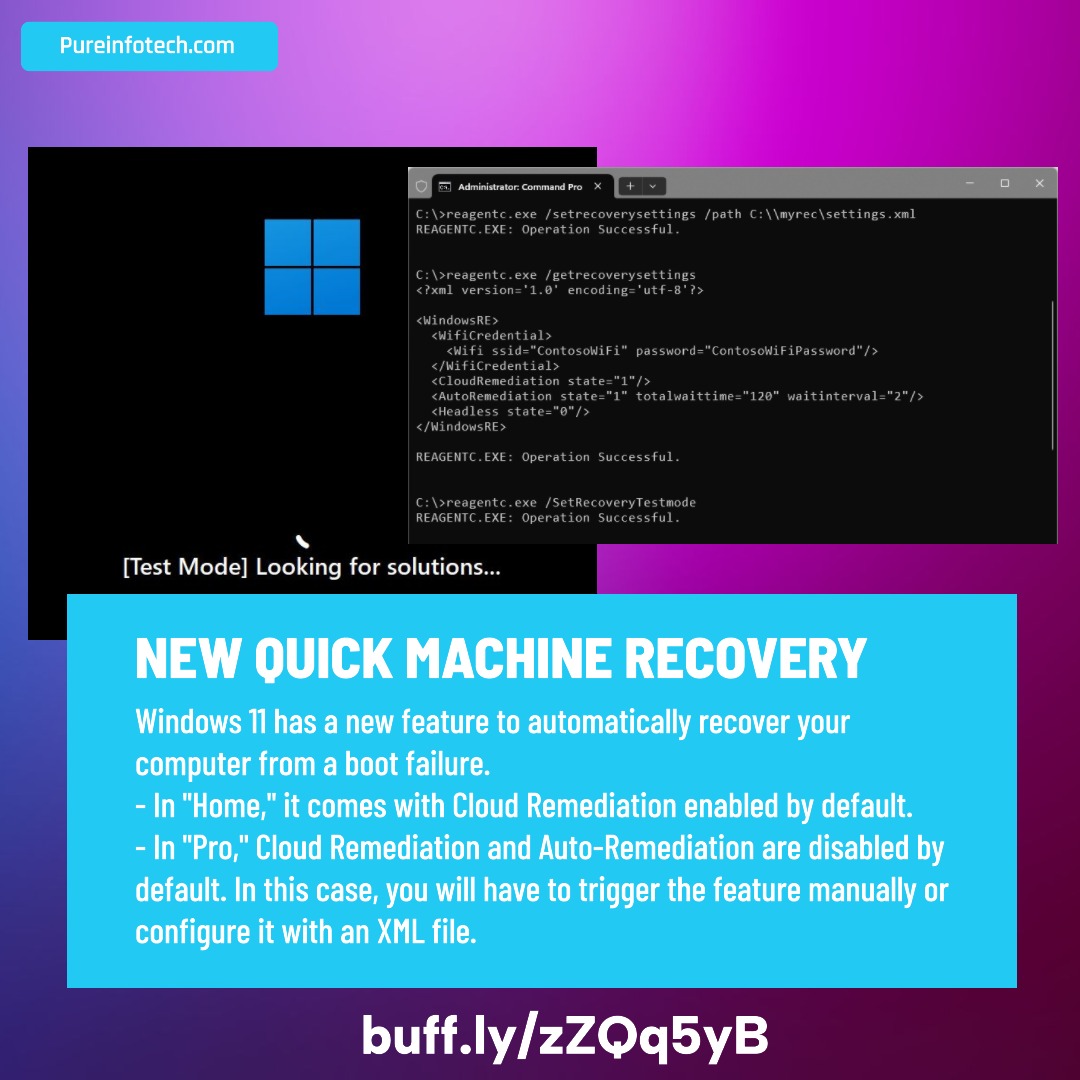 Pureinfotech - Windows 11 has a new Quick Machine... | Facebook