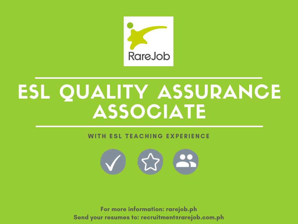 Do you have experience working... - RareJob Philippines, Inc.