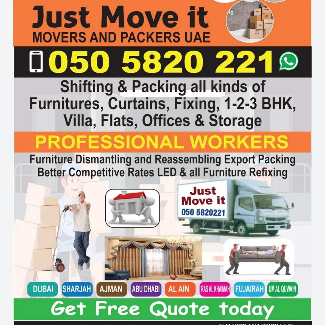 Just Move It UAE - Movers and Packers | Dubai