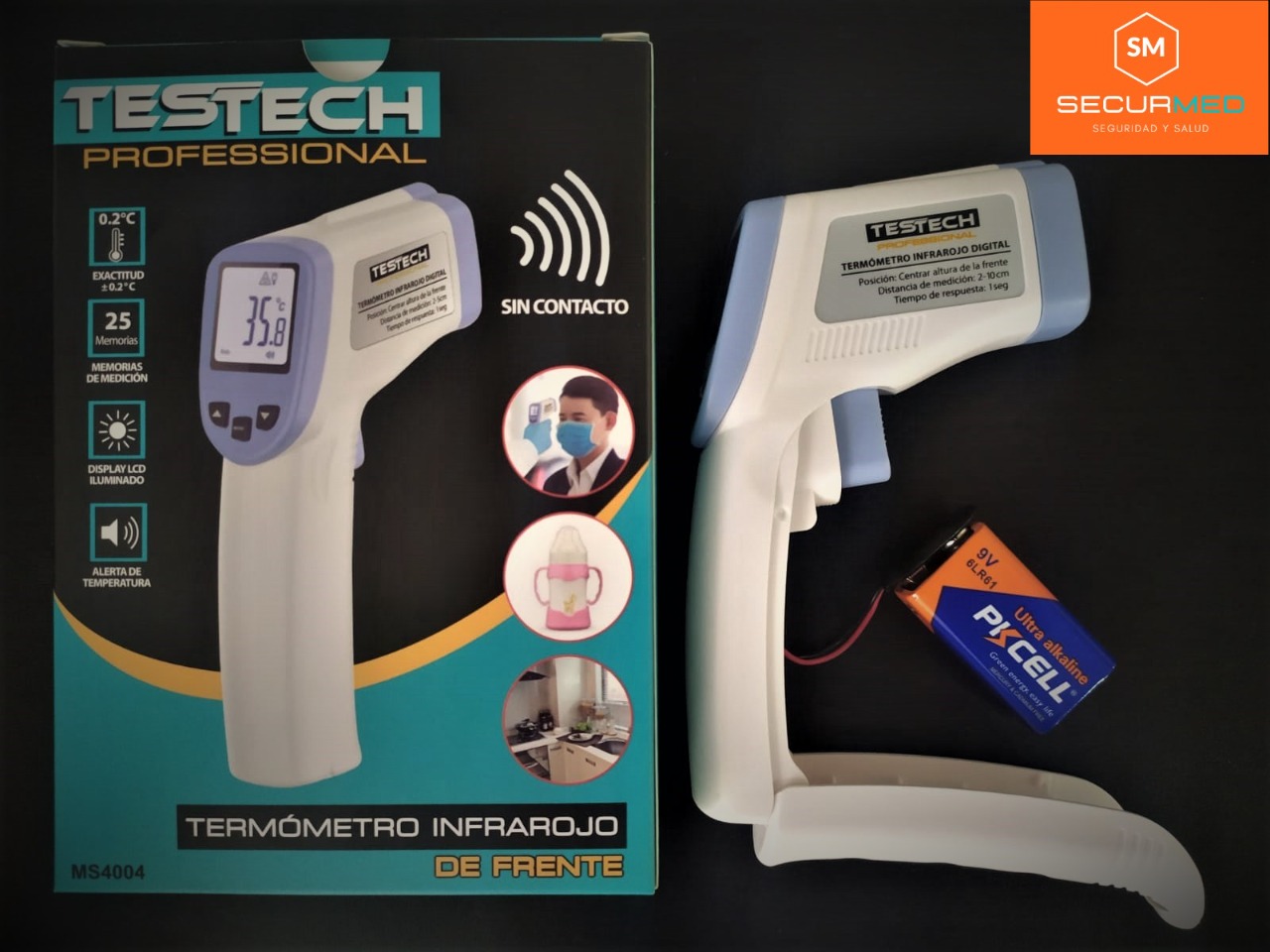 SecurMed - 🚨TERMÓMETRO DIGITAL 🚨 Testech Ms4004 con...