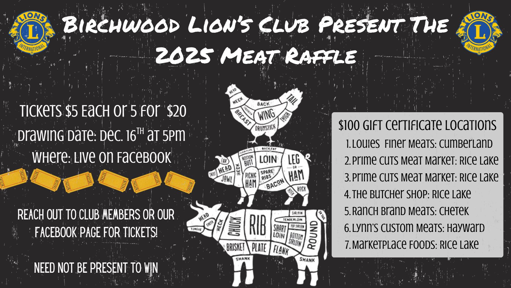 The Birchwood Lions... - Birchwood Lions Club of Wisconsin | Facebook