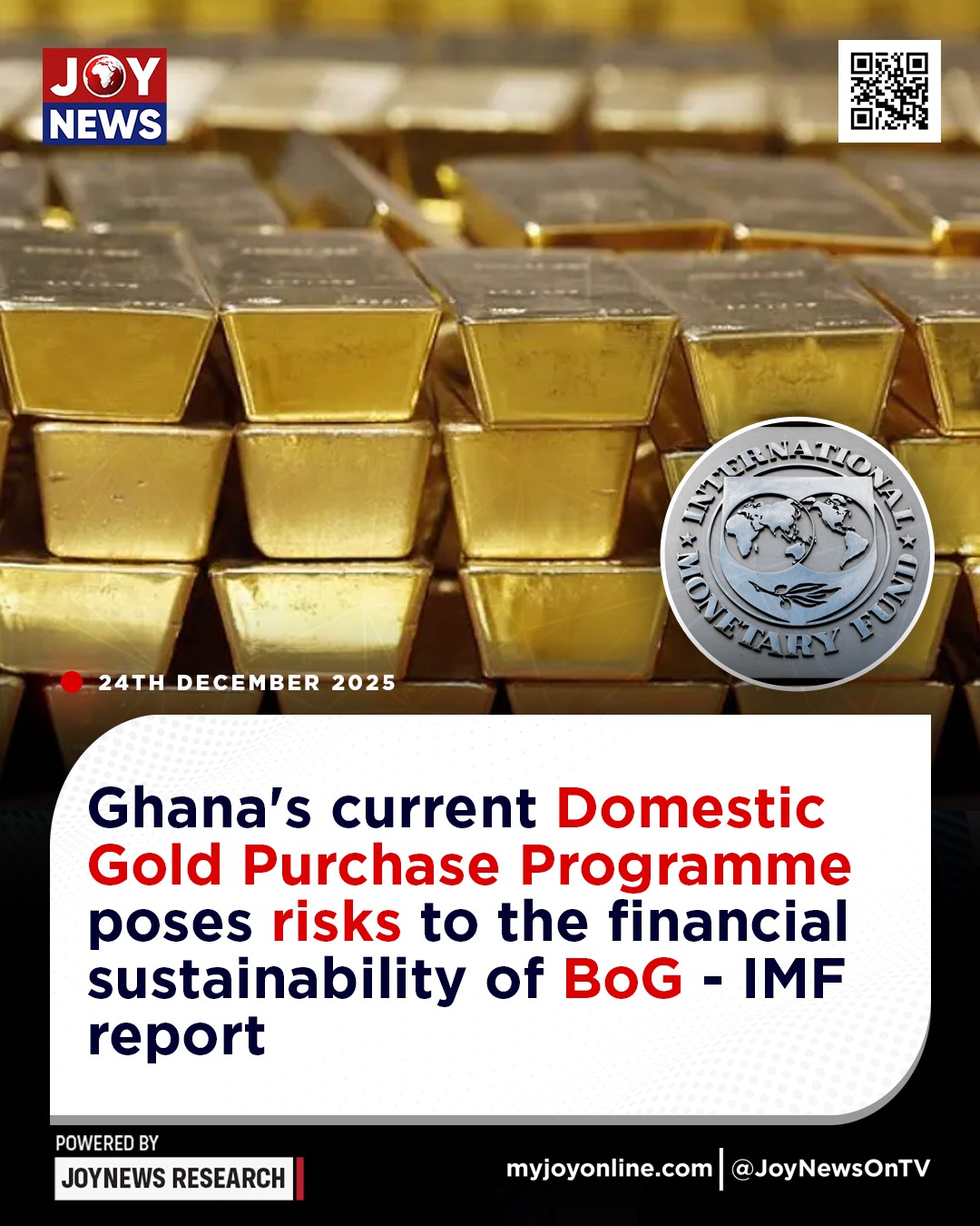 JoyNews - Ghana's current Domestic Gold Purchase Programme poses risks ...