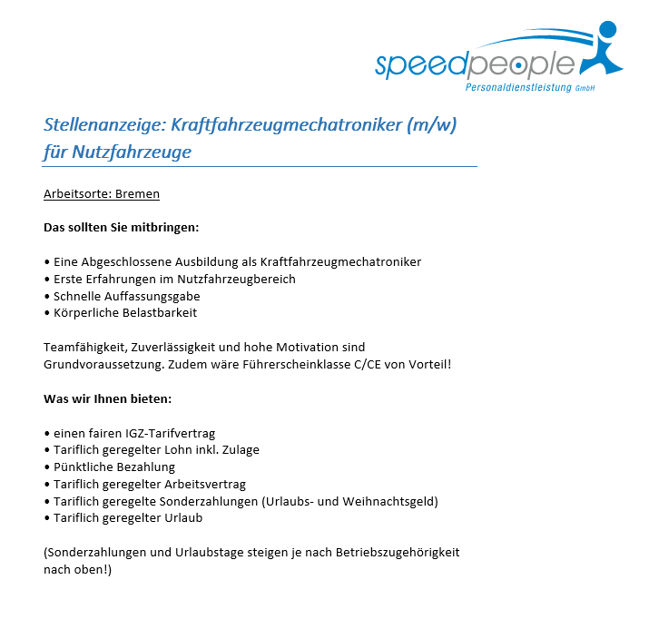 Speedpeople GmbH | Bremen