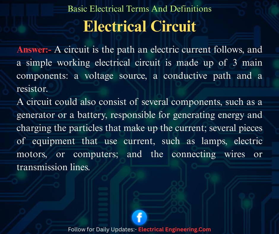 ELECTRICAL Engineer USA CoMMuNiTy | Basic electrical Terminology | Facebook