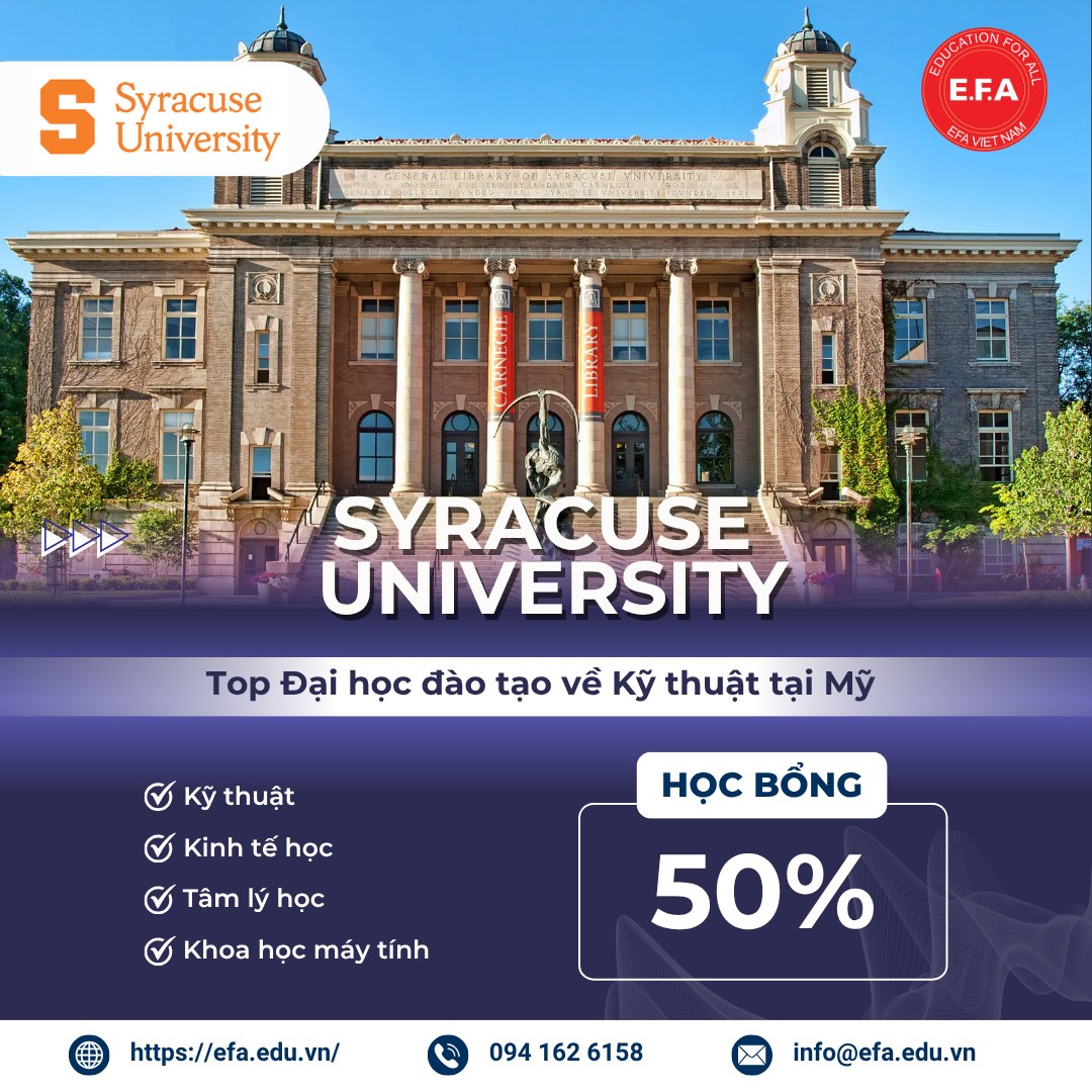 Tư - SYRACUSE UNIVERSITY - TOP TRƯỜNG ĐẠI HỌC ĐÀO TẠO VỀ KỸ THUẬT TẠI ...