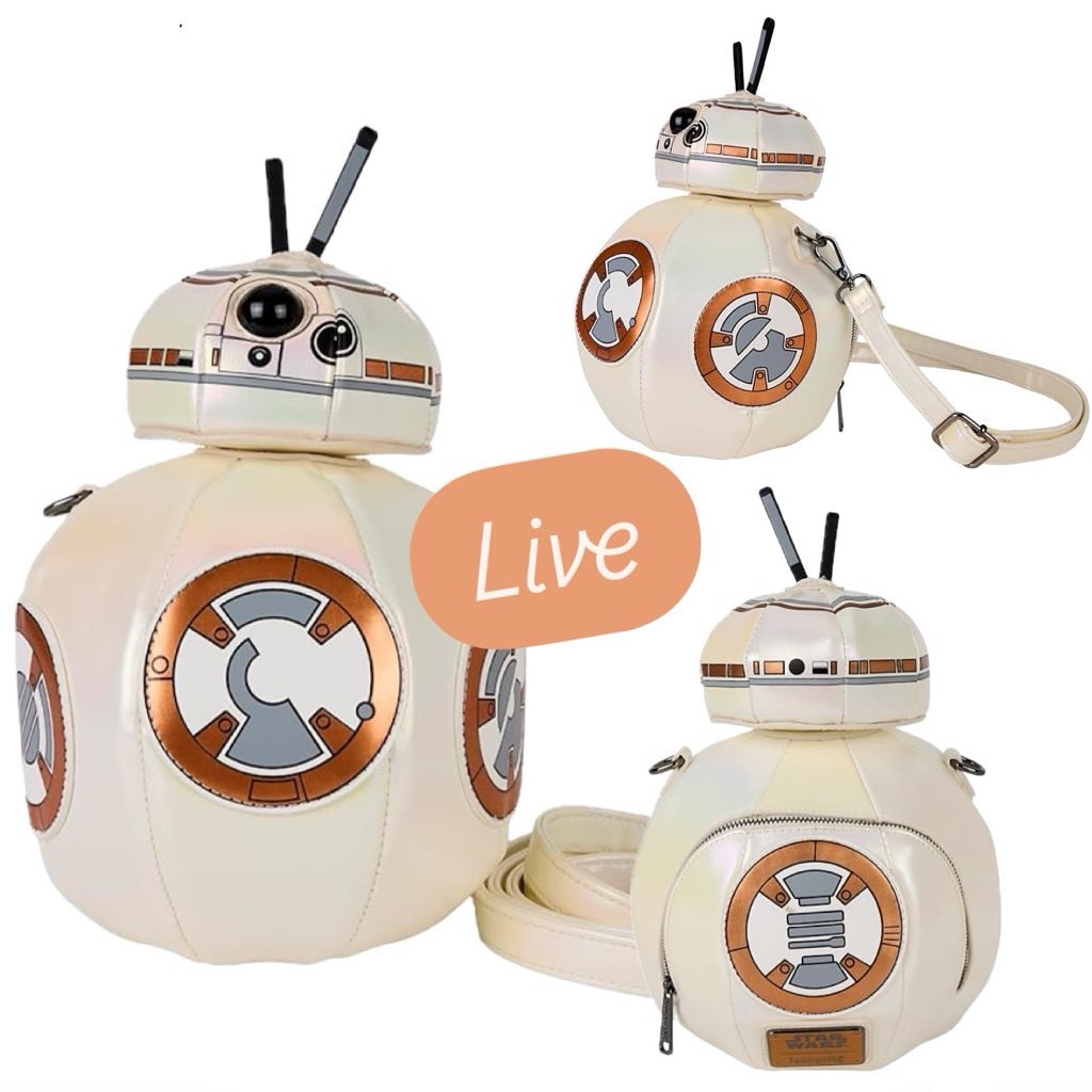 bb8 loungefly mini backpack Star Wars R2-D2 & BB-8 Light-Up US Exclusive Join forces with the Rebel Alliance and stand against the First Order with R2 Bag Bb8 Mini Backpack Loungefly