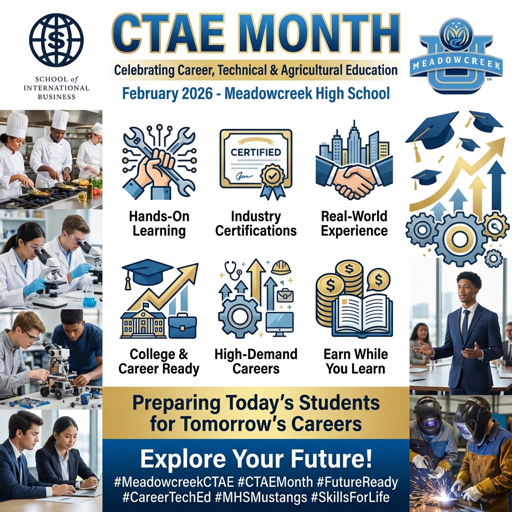 Meadowcreek - 🎉 It’s CTAE Month! Join us as we celebrate our incredible ...