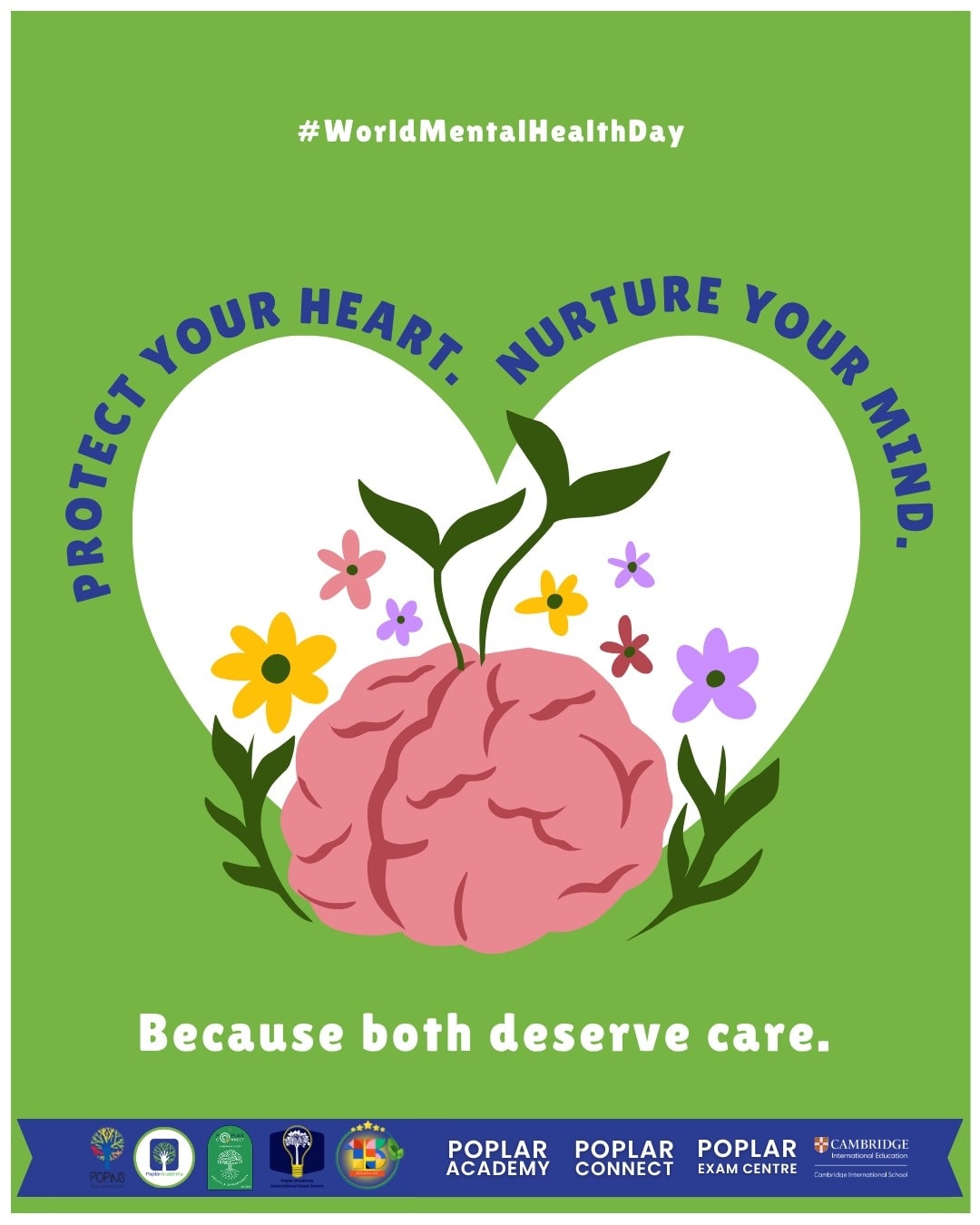 Poplar - 💚 World Mental Health Day 💚 Today, we pause to remind every ...