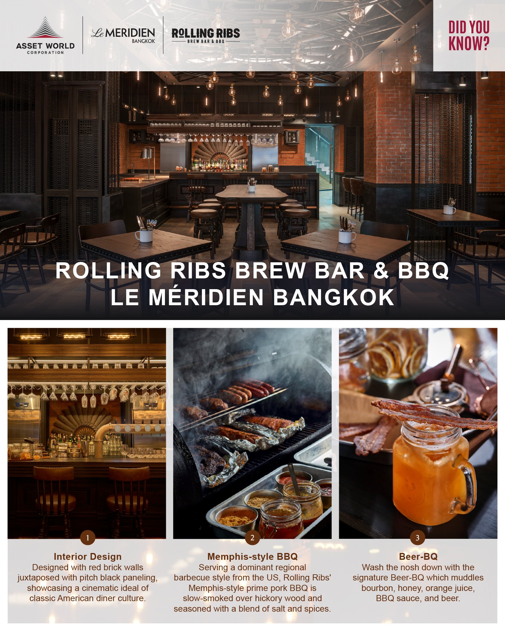 ร้านอาหาร Rolling Ribs Brew Bar... - Asset World Corporation | Facebook
