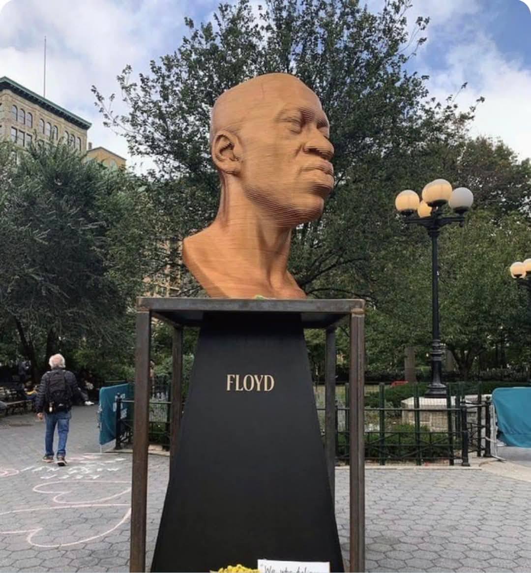 Christina - #NEW 🚨Statues Put Up George Floyd, Black woman in Times ...