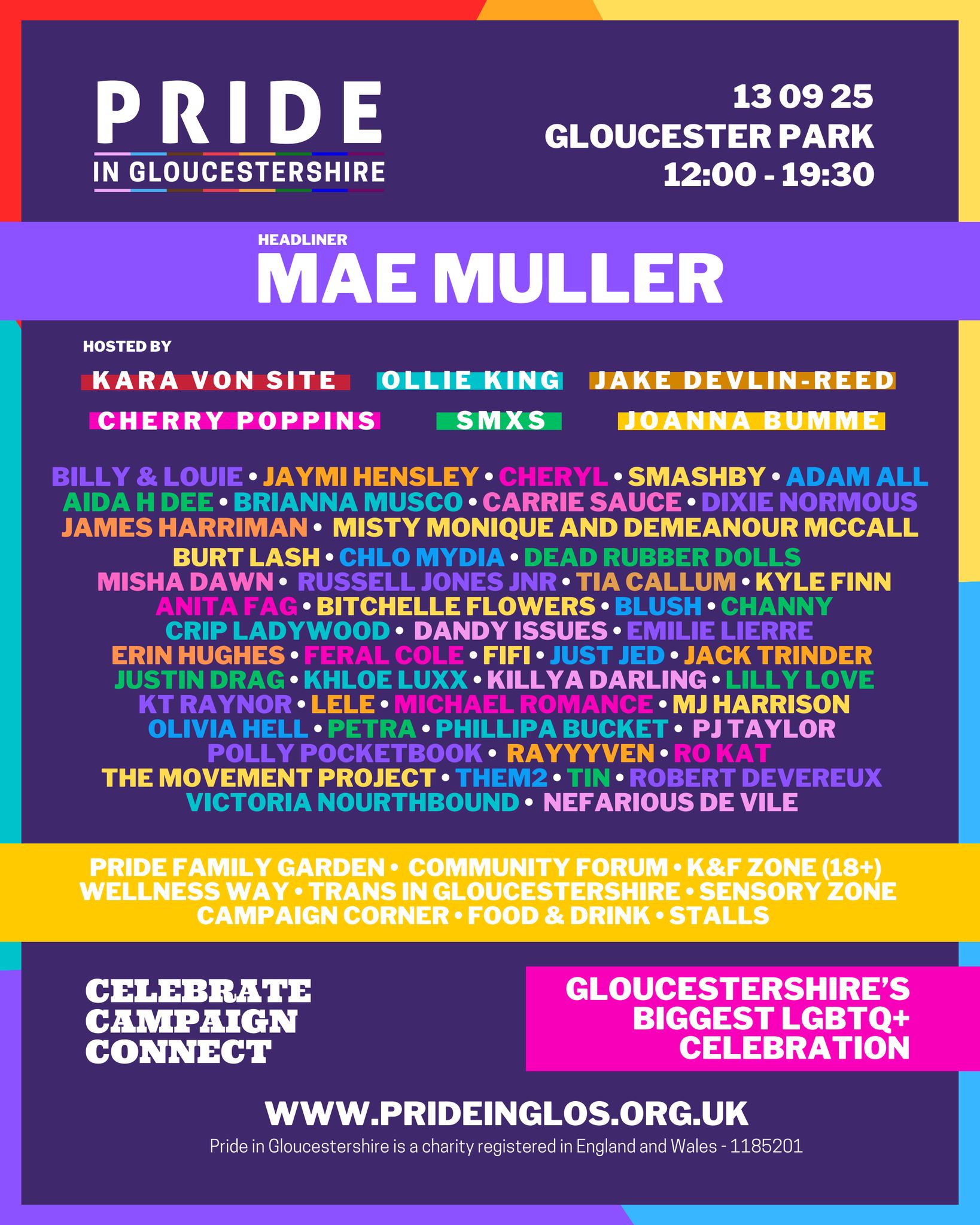 Pride - 🌈 The lineup is here - Pride in Gloucestershire 2025 is set to ...