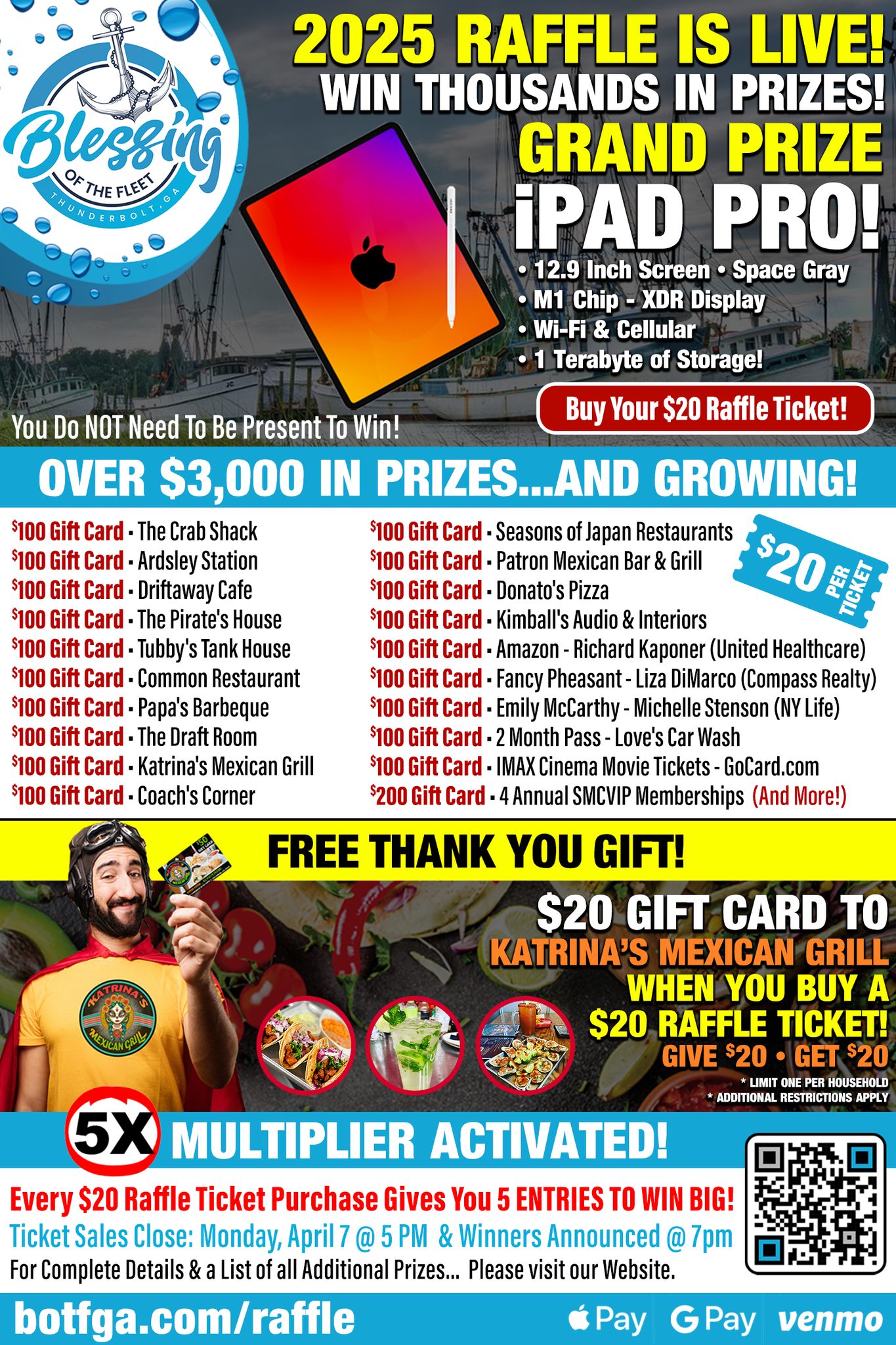 Savannah Master Calendar - The 2025 Blessing of the Fleet Raffle is Now ...