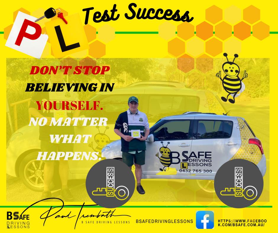 B SAFE Driving Lessons - Riley through he had done the hard work ...