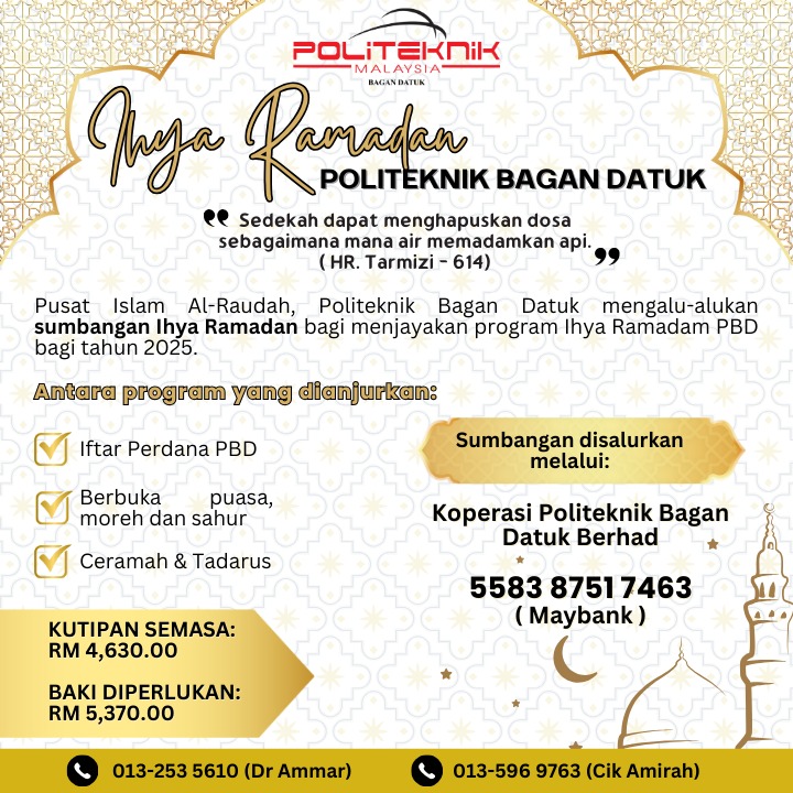Politeknik - JOM BERINFAQ SEMPENA IHYA’ RAMADAN 1446H! 🌙 Politeknik ...