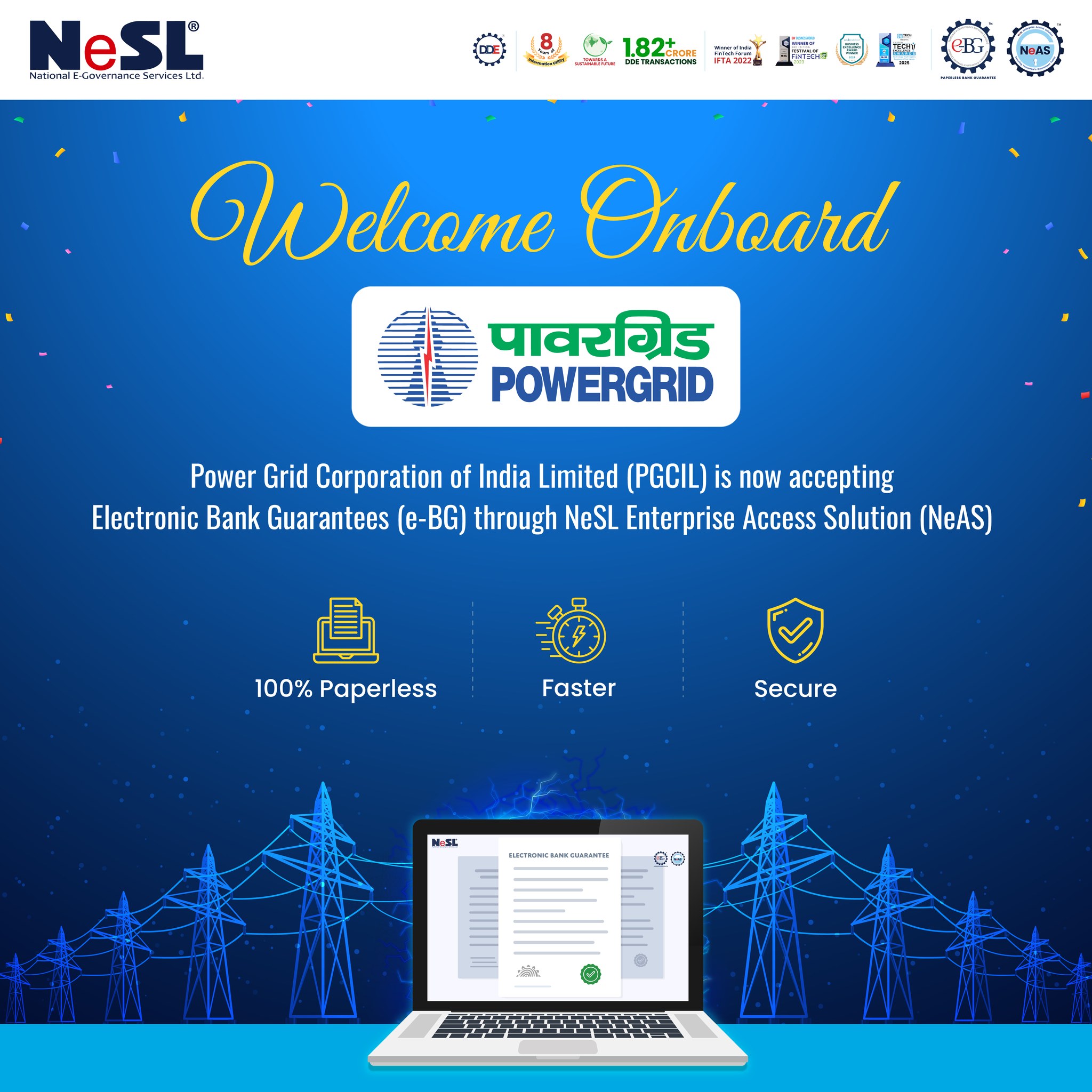 National - NeSL is delighted to welcome Power Grid Corporation of India ...