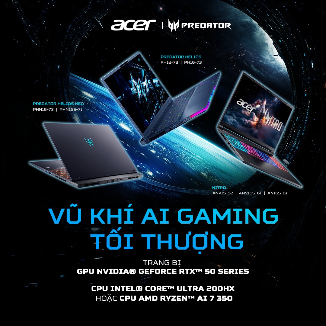 Acer - ️🏆 VŨ KHÍ AI GAMING TỐI THƯỢNG ACER PREDATOR 2025:... | Facebook