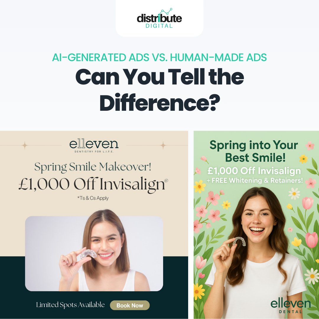Distribute - 🤖 AI-Generated Ads vs. Human-Made Ads – Can You Tell the ...