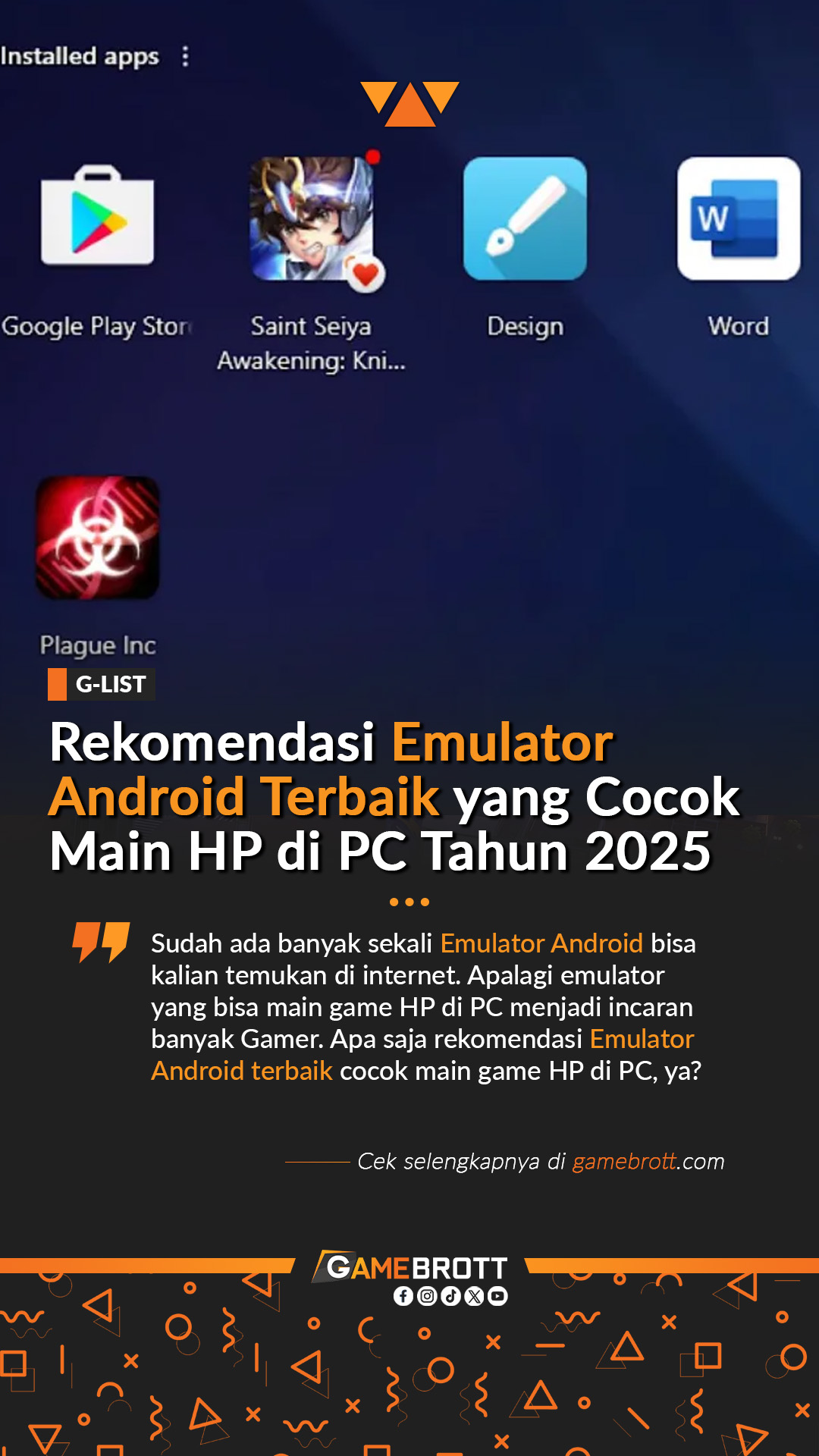 Gamebrott - Rekomendasi Emulator Android terbaik di tahun 2025. Baca ...