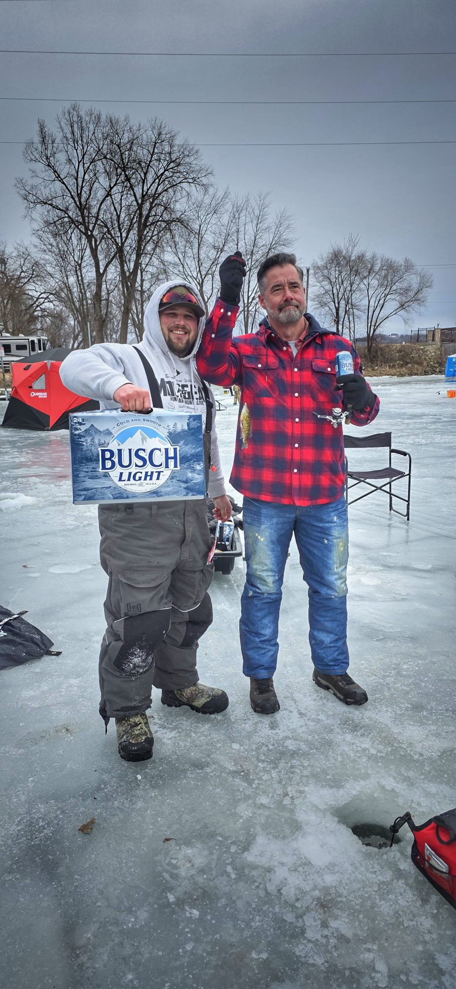 busch light commercial fish hook Tackle Box Instant storytelling erupts every time anglers get near this massive replica of Americas favorite lure This duo feels right 