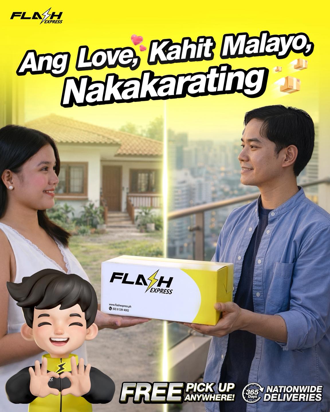 Flash - Ang LOVE, kahit malayo, nakakarating. 💌 Sa bawat padala, may ...