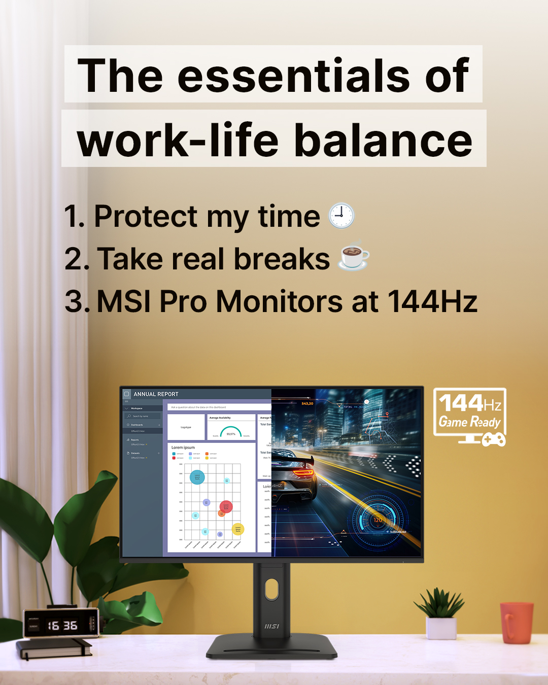 MSI - ความสมดุลไม่ใช่เรื่องที่เกินจริง🙌 ⏰ กำหนดขอบเขต... | Facebook