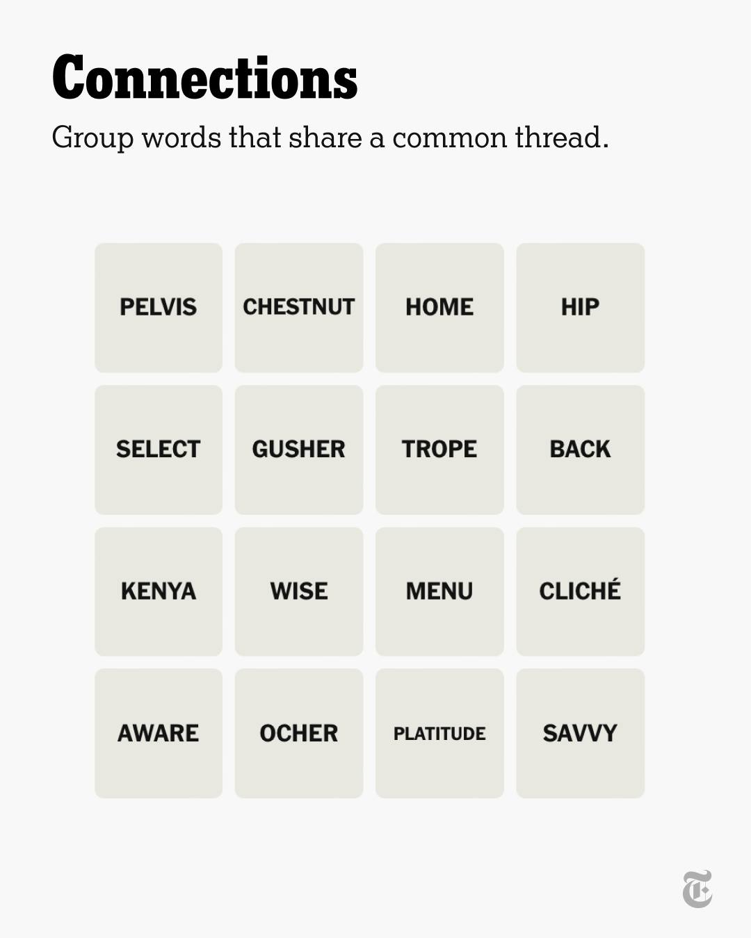 How did you do in Connections today?... - The New York Times | Facebook