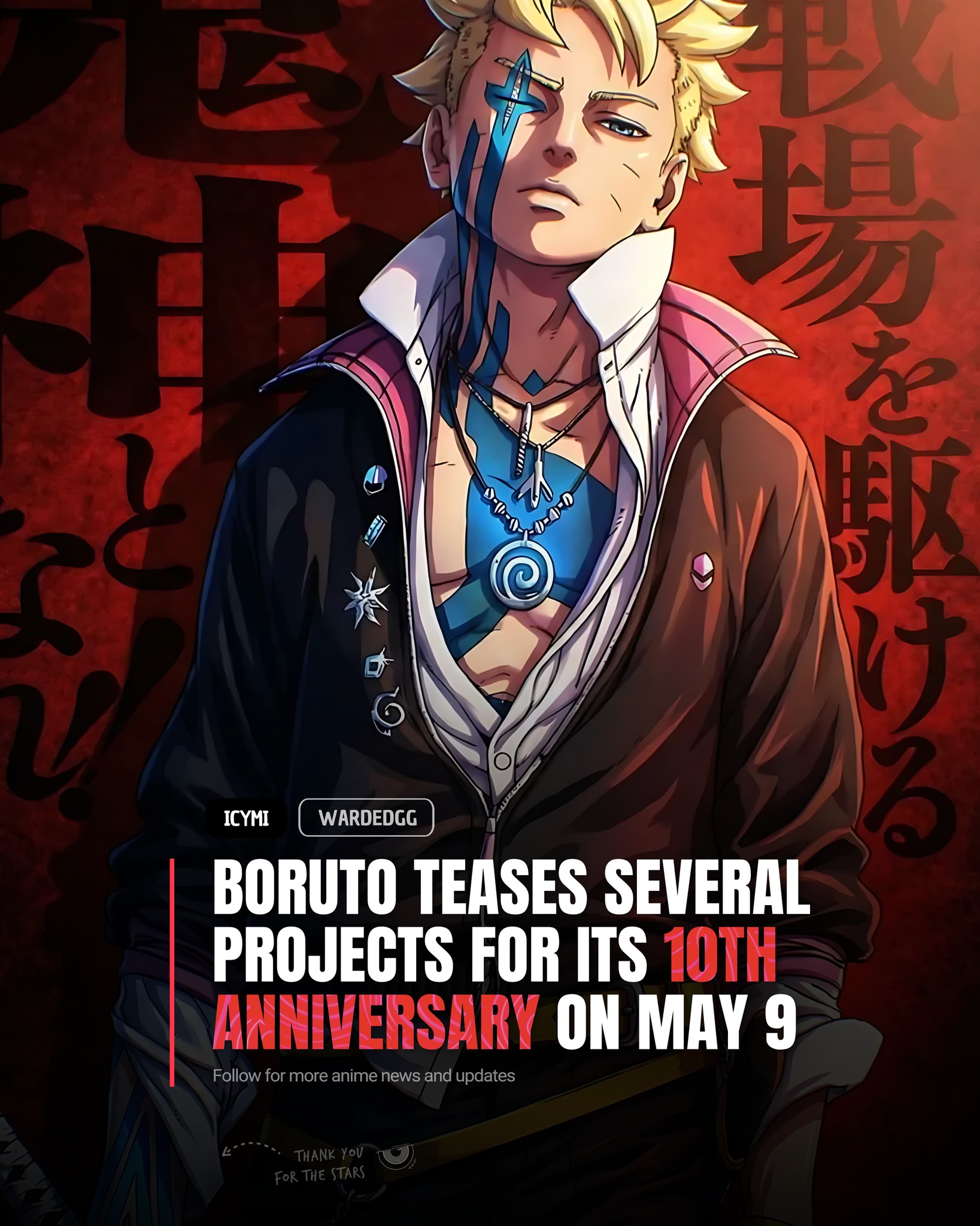 Warded - ICYMI: Boruto is marking its 10th anniversary on May 9 and is ...