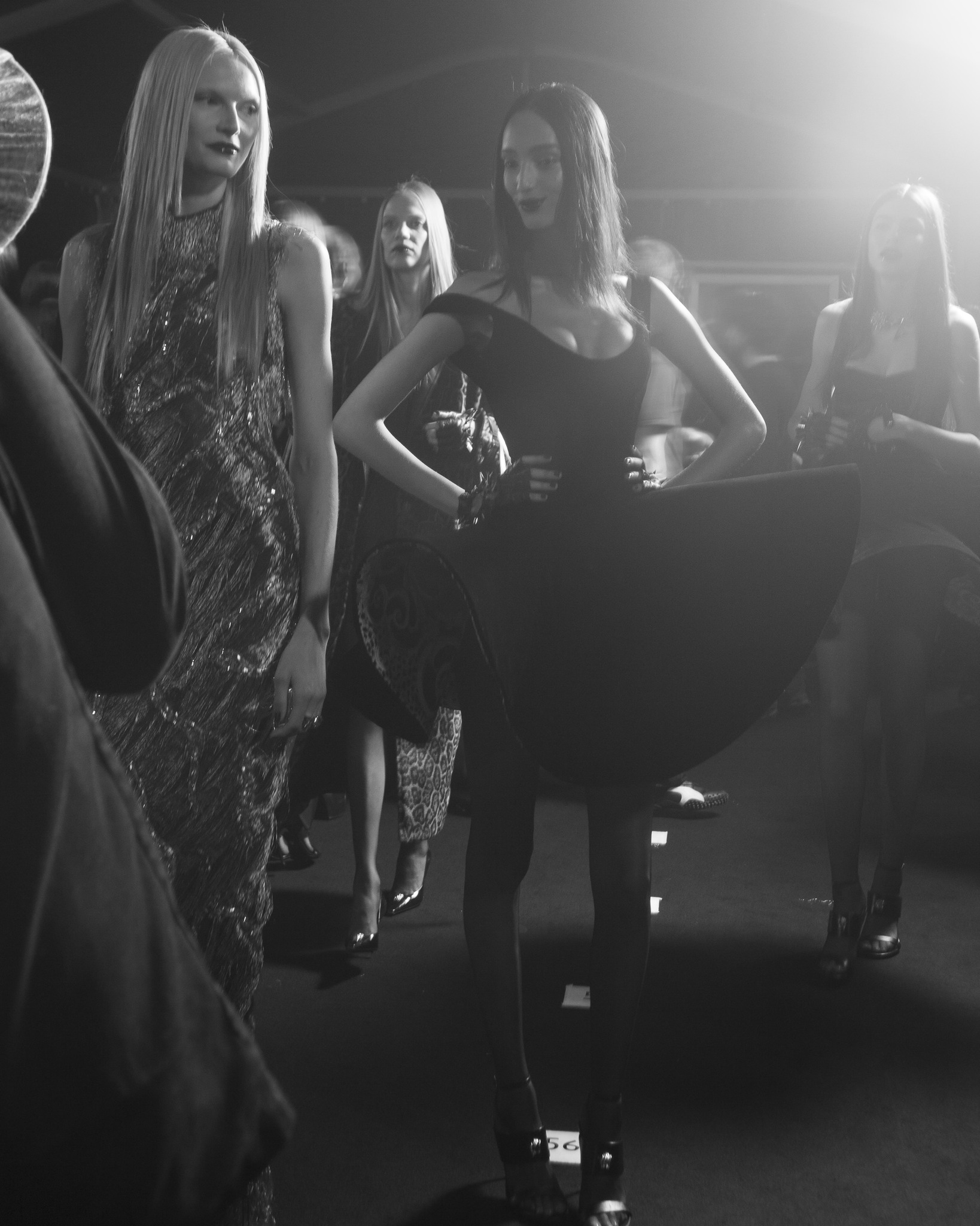 Backstage at the Fall-Winter 2025 fashion show #DonatellaVersace