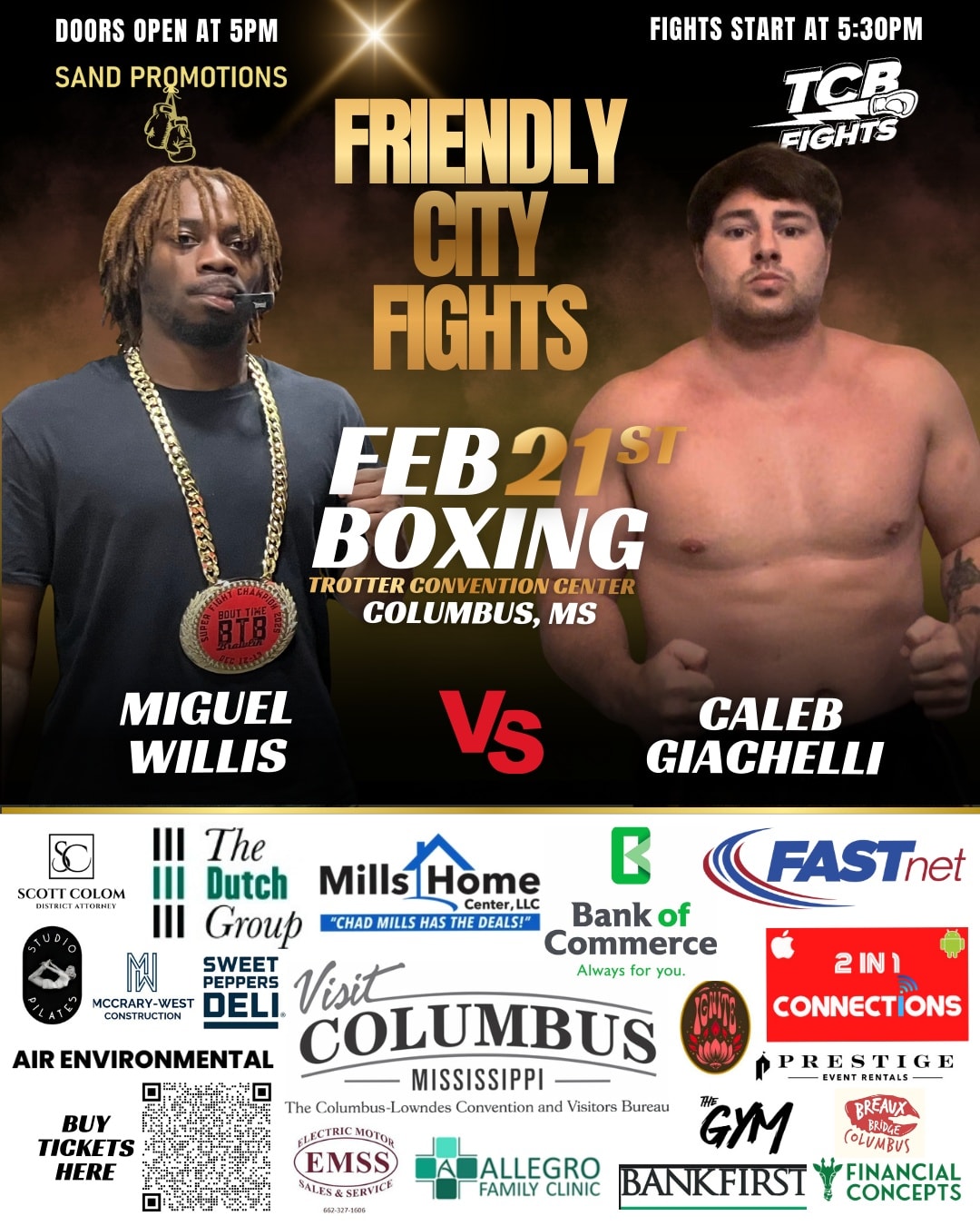 TCB Fights - 🔥🥊 FIGHT ANNOUNCEMENT — FRIENDLY CITY FIGHTS... | Facebook