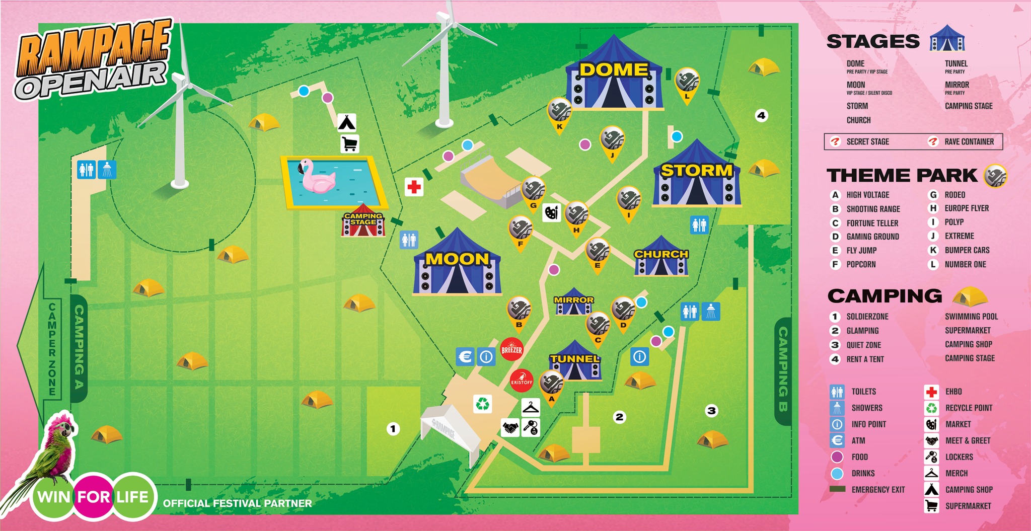 RAMPAGE - THE RAMPAGE OPEN AIR 2025 FESTIVAL MAP IS HERE!... | Facebook