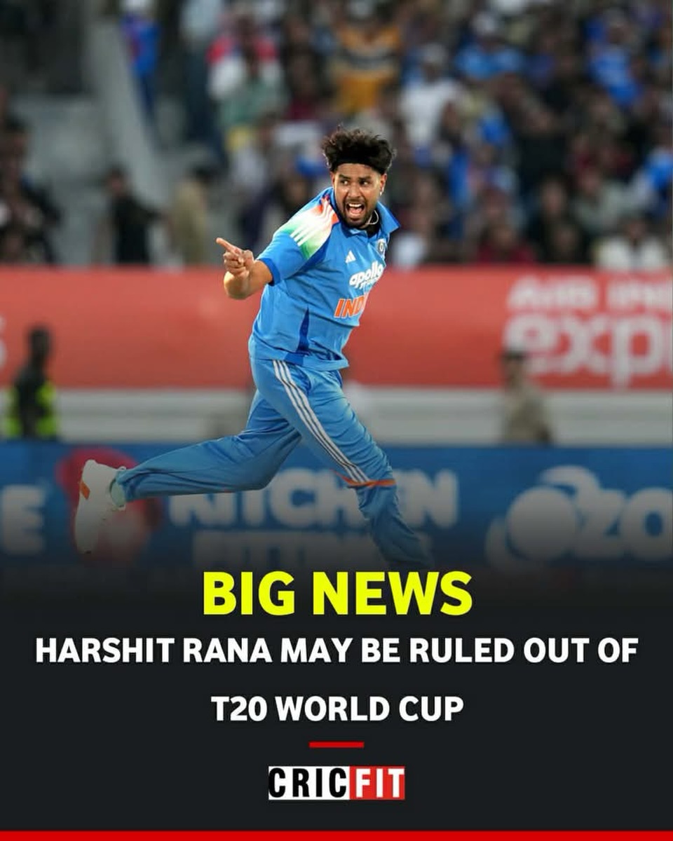 Cricfit - 🚨Breaking News 🚨 Harshit Ran likely to be ruled... | Facebook