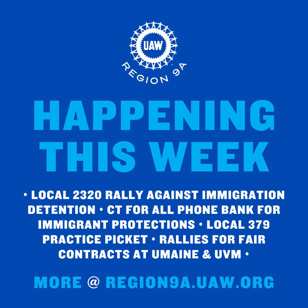 UAW Region 9A - 📣 Happening this week in Region 9A! 9/22... | Facebook