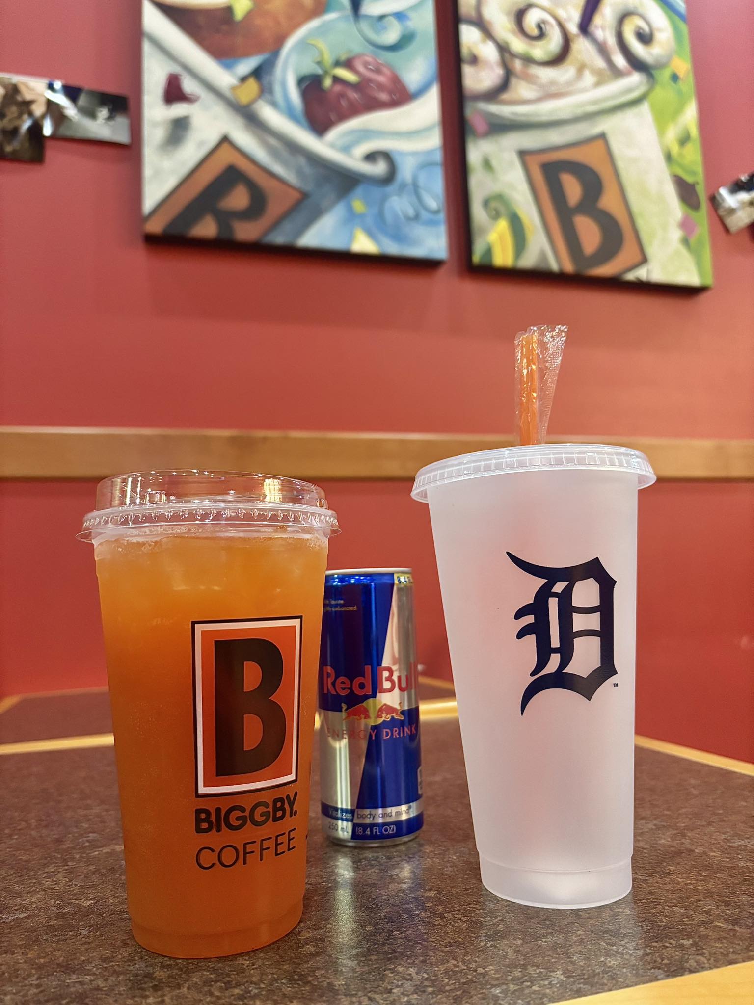 Mango, blood orange, and Red Bull® come together in our Triple