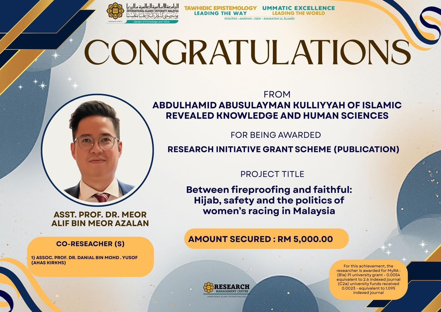 IIUM AHAS Kulliyyah of Islamic Revealed Knowledge and Human Sciences ...