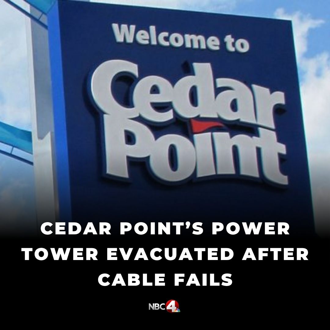 NBC4 - Cedar Point evacuated and shut down its Power Tower... | Facebook
